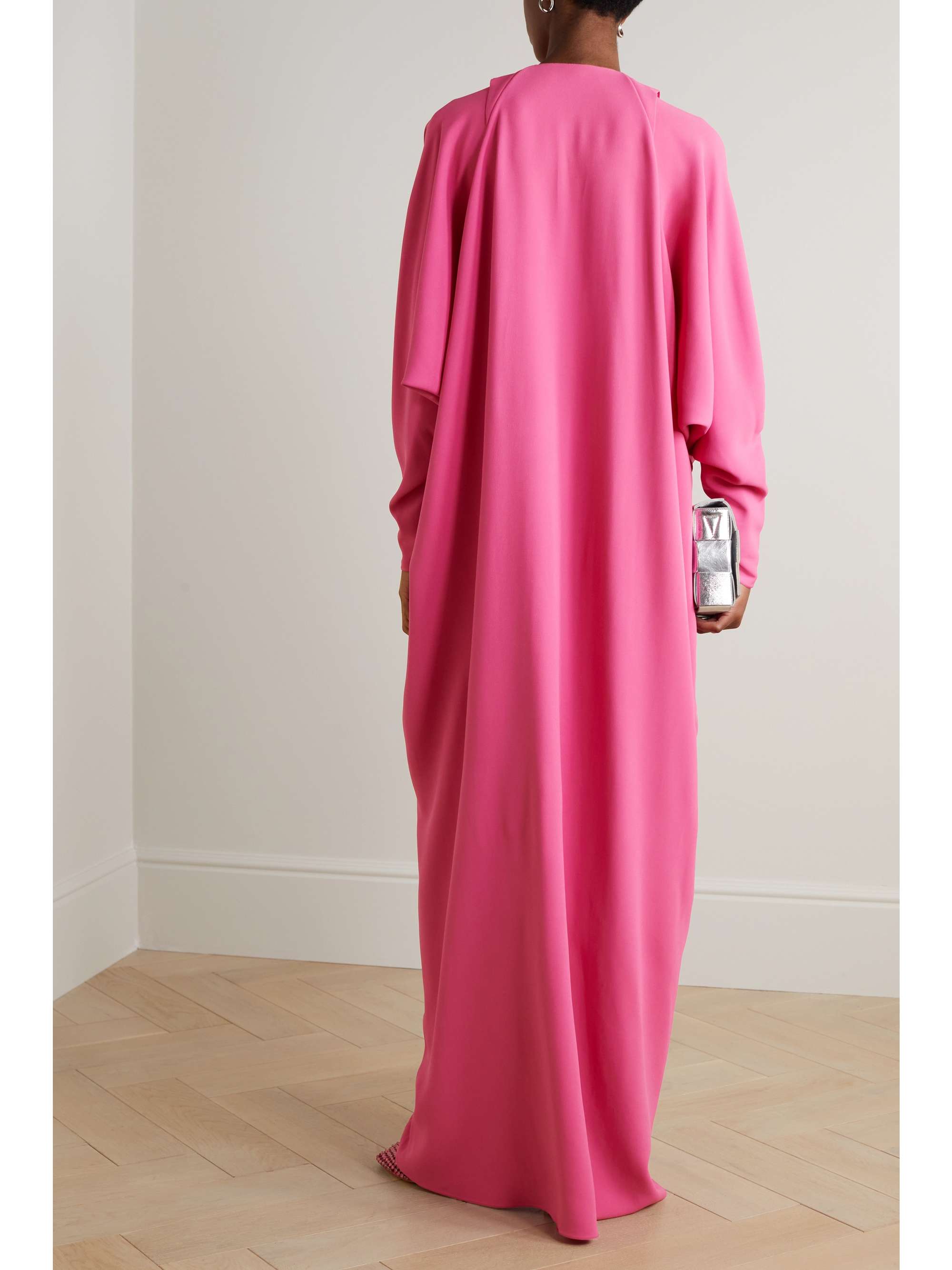 LANVIN 垂坠绉纱长罩衫裙