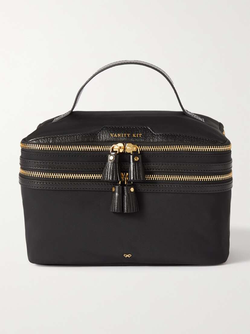 Anya Hindmarch Vanity Kit Textured Leather-trimmed Econyl Cosmetics Case