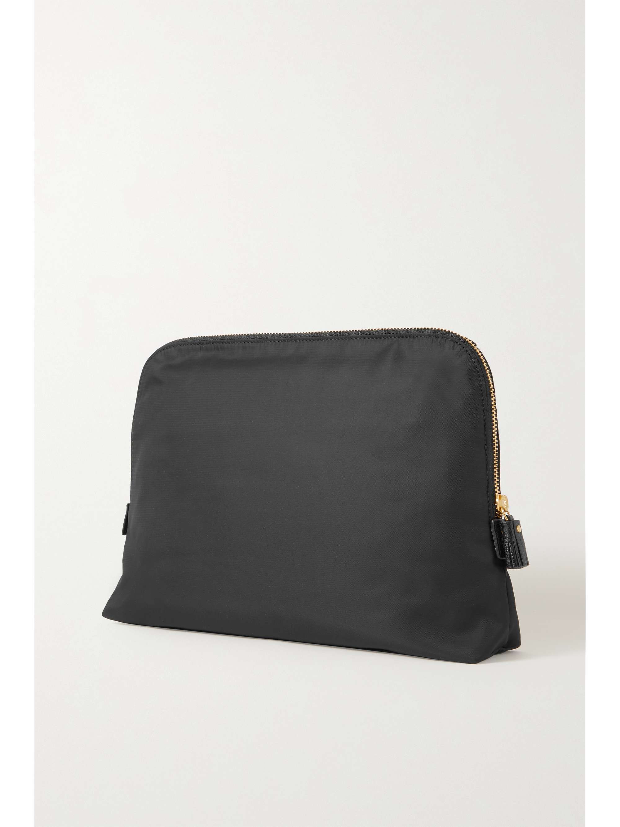 ANYA HINDMARCH + NET SUSTAIN Lotions and Potions leather-trimmed ECONYL cosmetics case