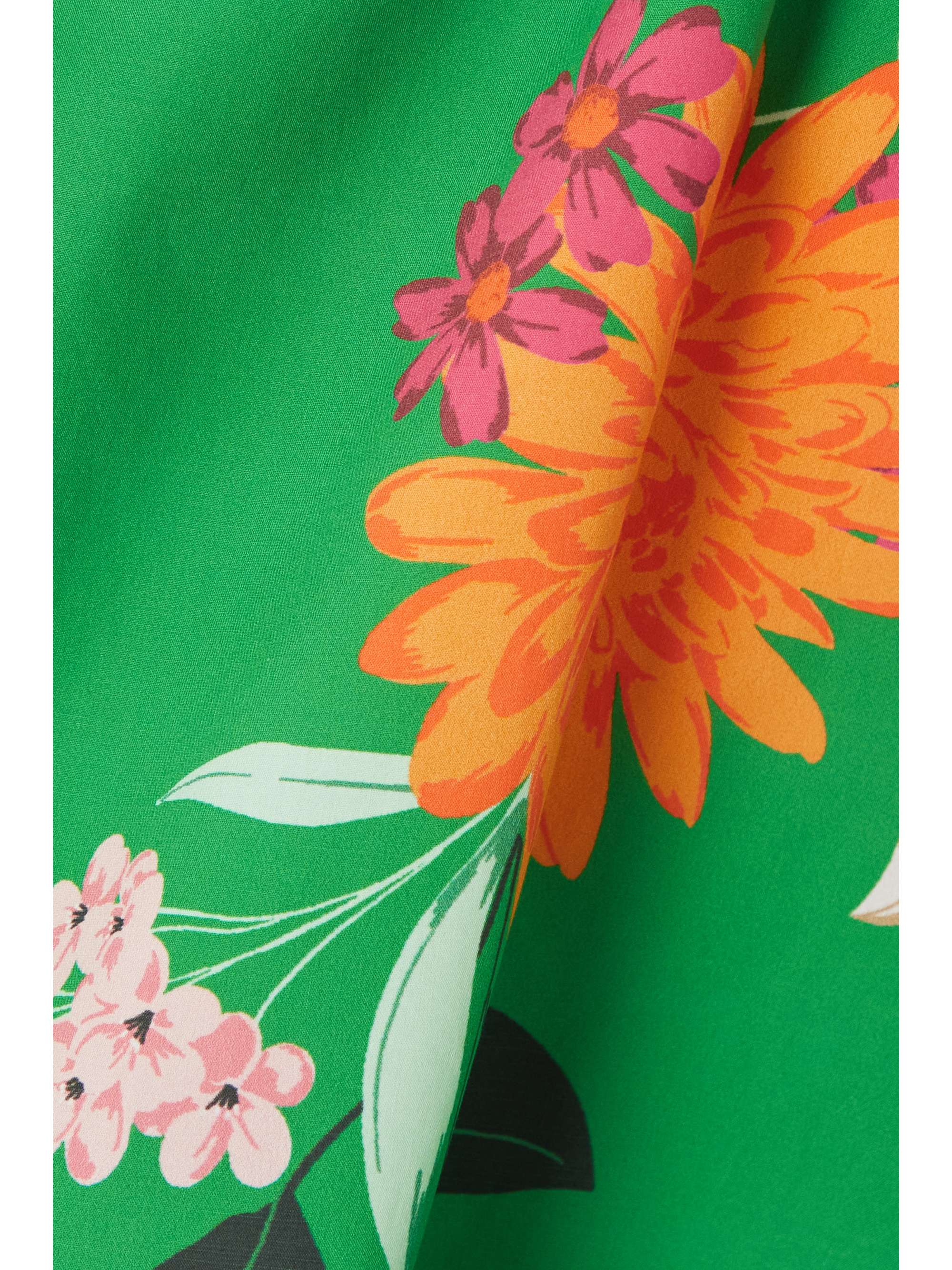 CARA CARA Edie one-shoulder floral-print cotton-poplin mini dress