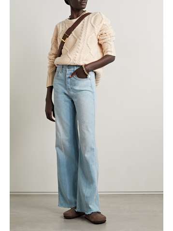 Designer Wide Leg Jeans for Women | NET 