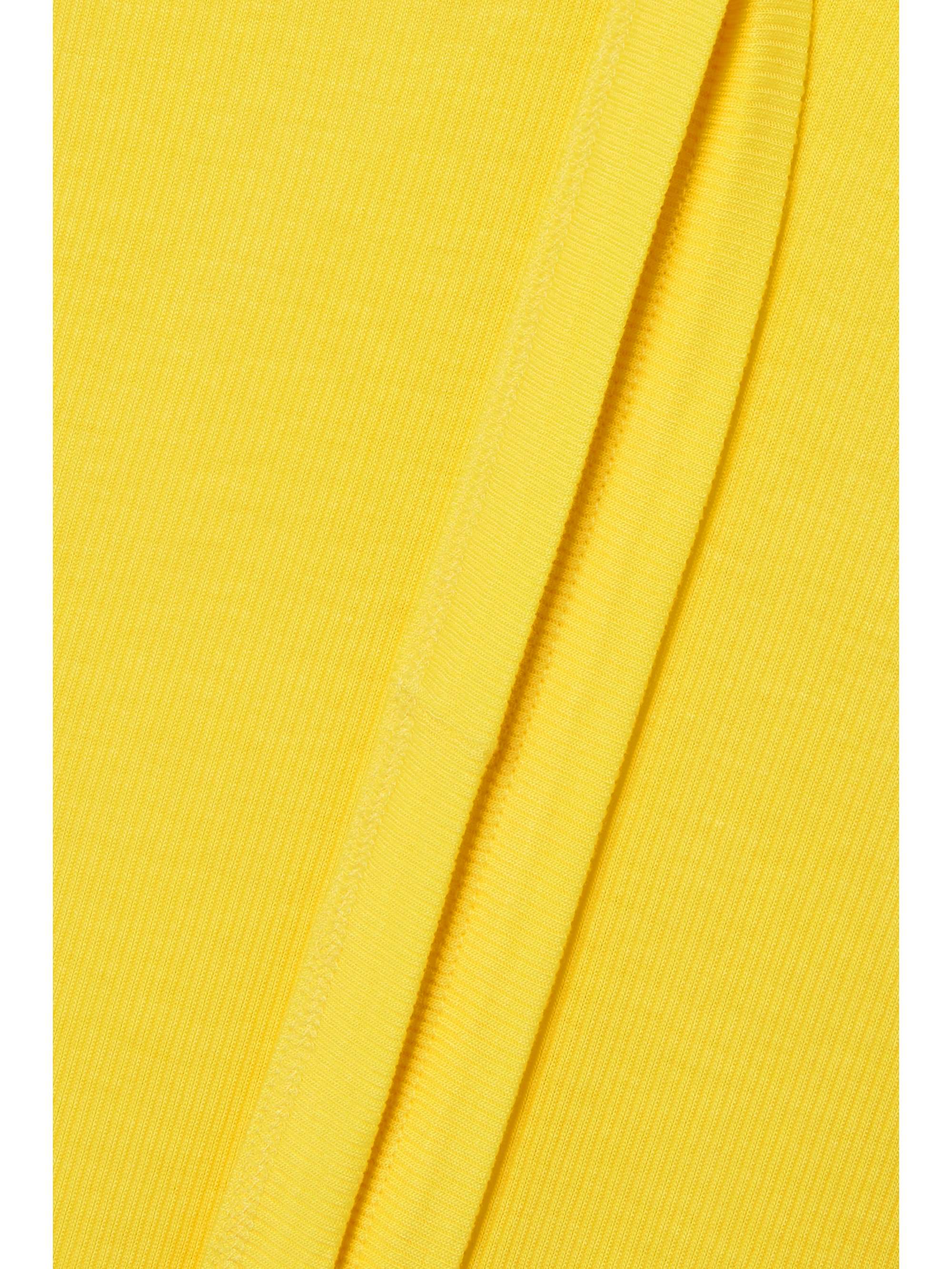 NINETY PERCENT Twren belted ribbed stretch-TENCEL jersey maxi dress