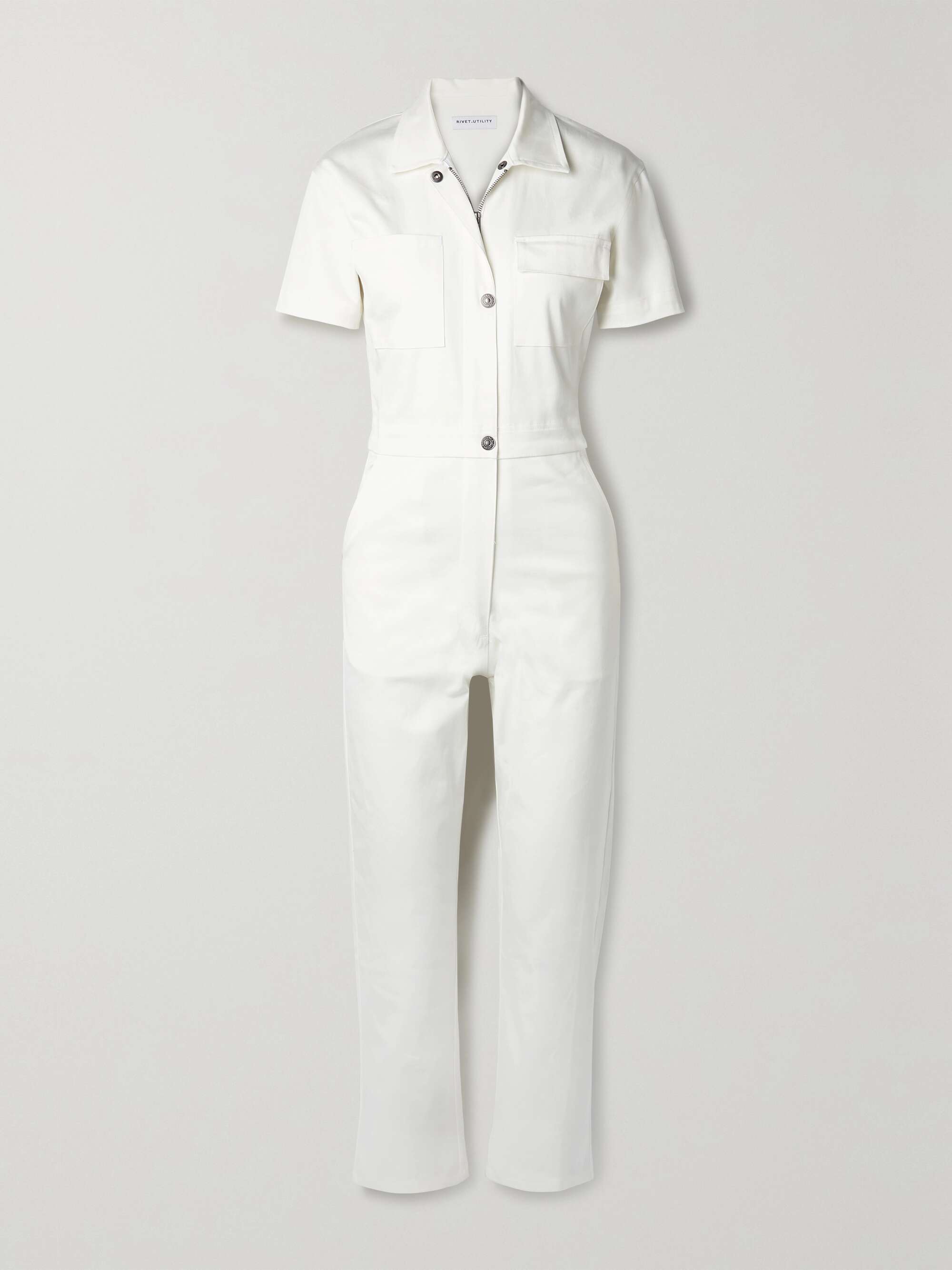 RIVET UTILITY + NET SUSTAIN Worker cotton-twill jumpsuit | NET-A-PORTER