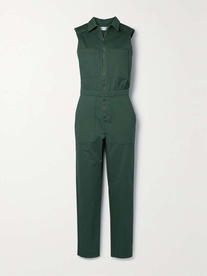 Rivet Utility + Net Sustain Boss Cotton-twill Jumpsuit