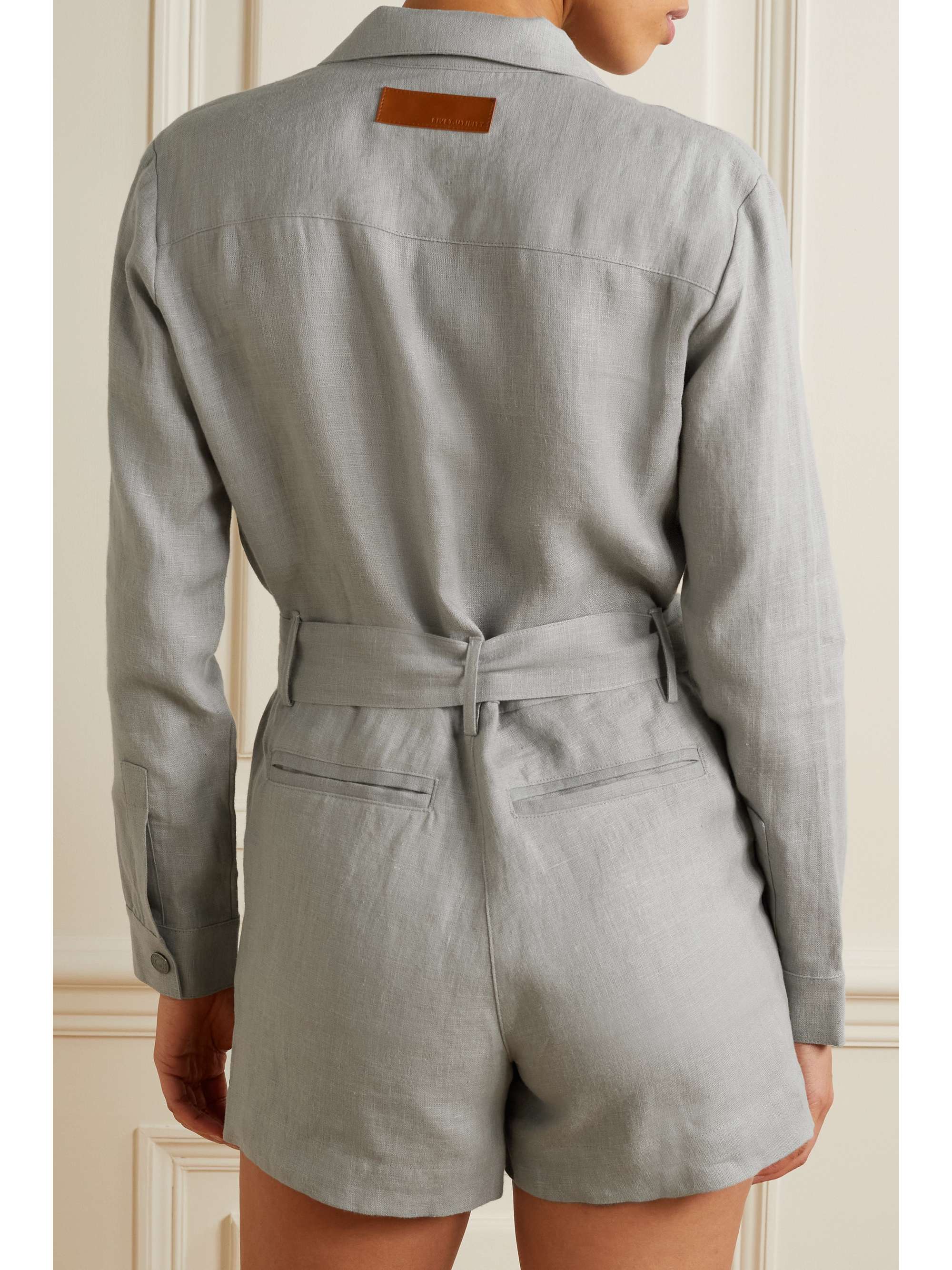 RIVET UTILITY + NET SUSTAIN Tuta in lino con cintura Trendsetter