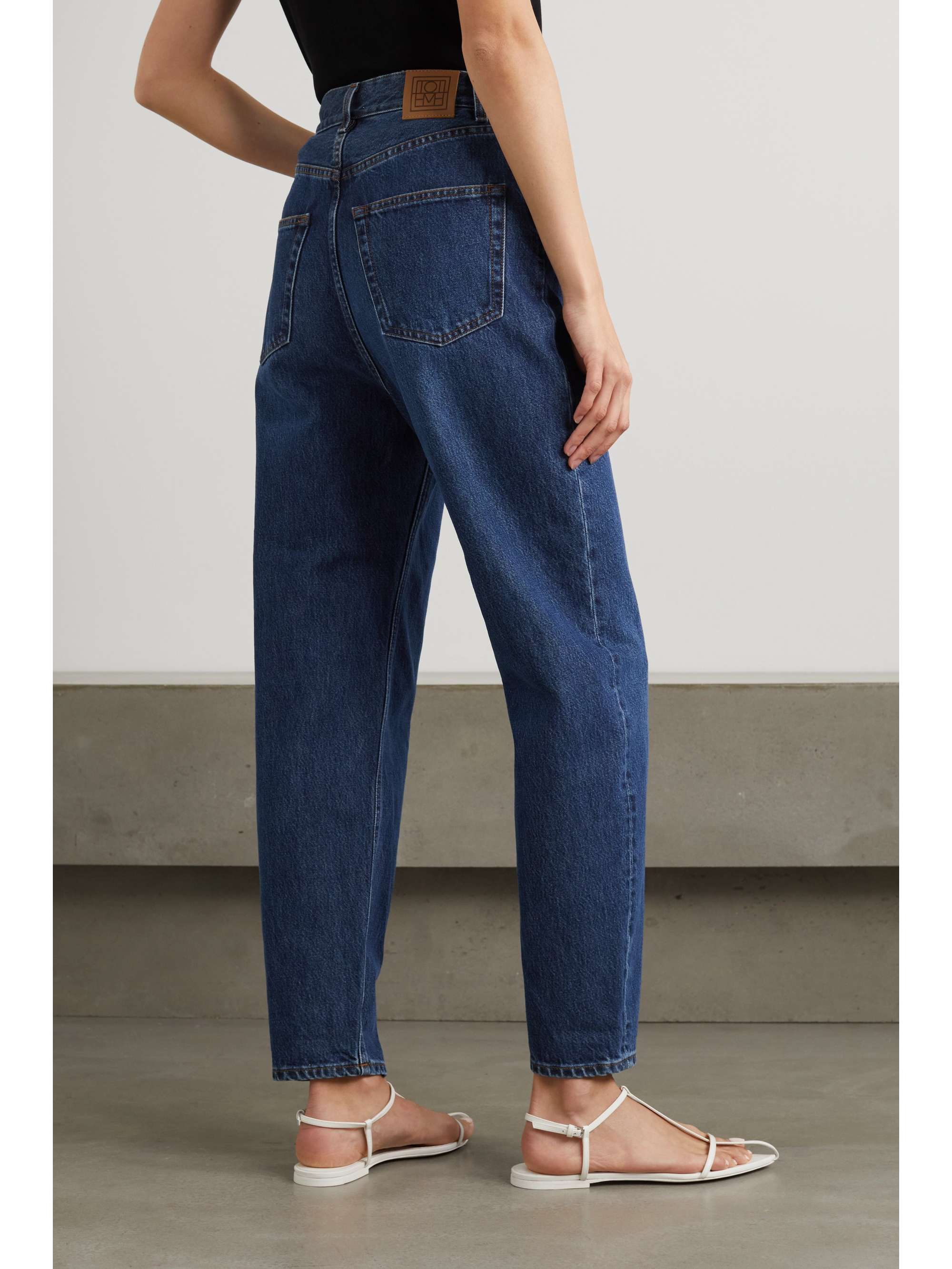 TOTEME Organic high-rise tapered jeans