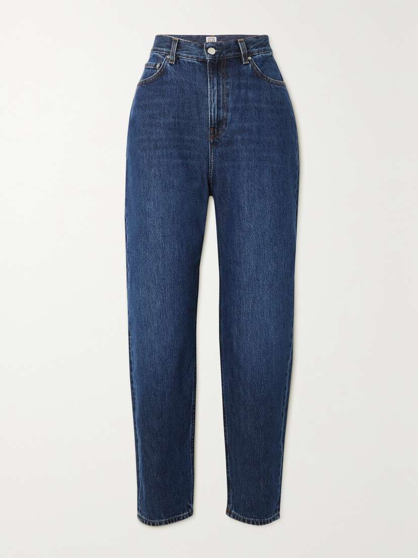 TOTEME + Net Sustain High-rise Tapered Organic Jeans