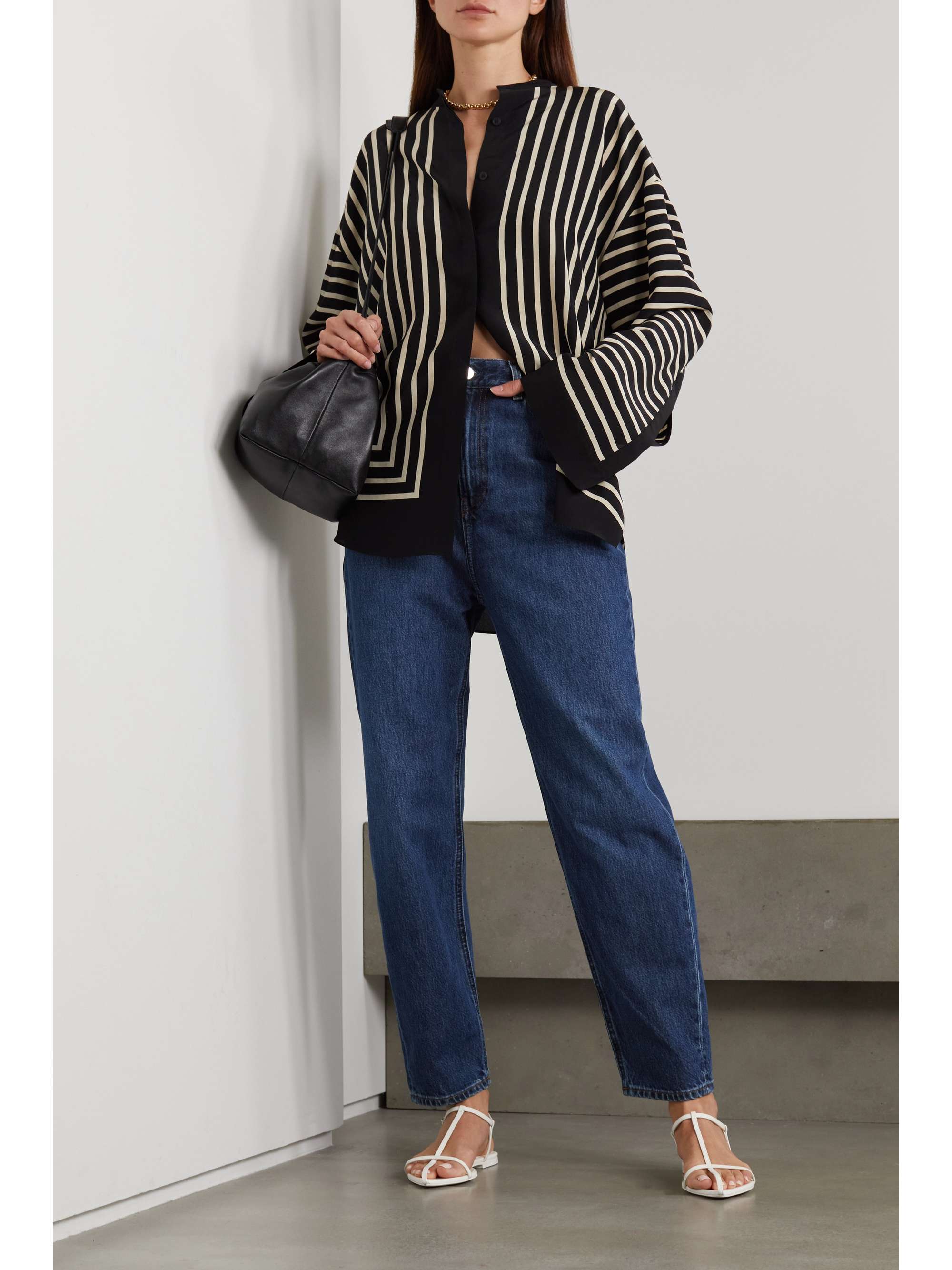 TOTEME Organic high-rise tapered jeans