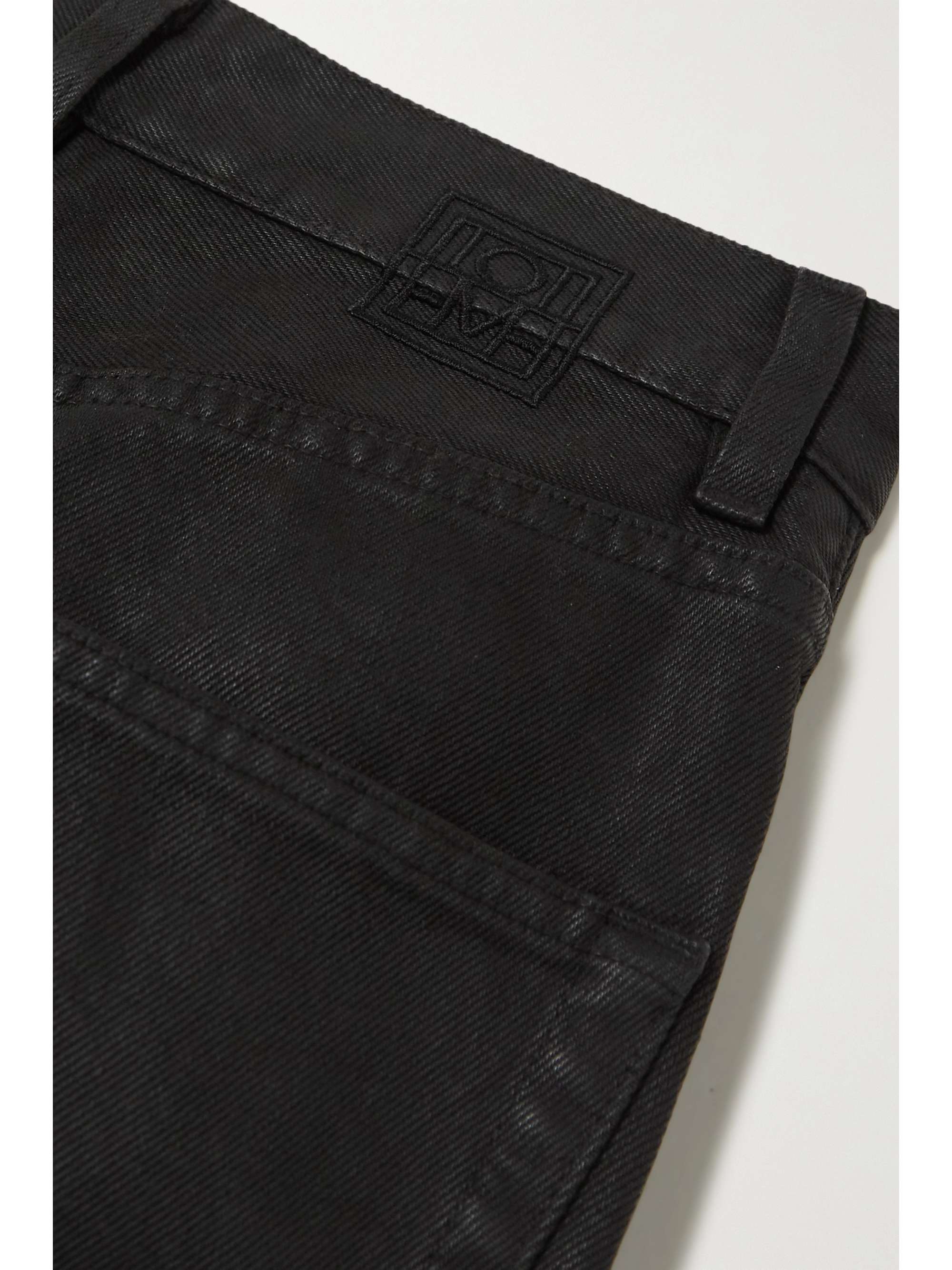 TOTEME Coated high-rise tapered jeans | NET-A-PORTER