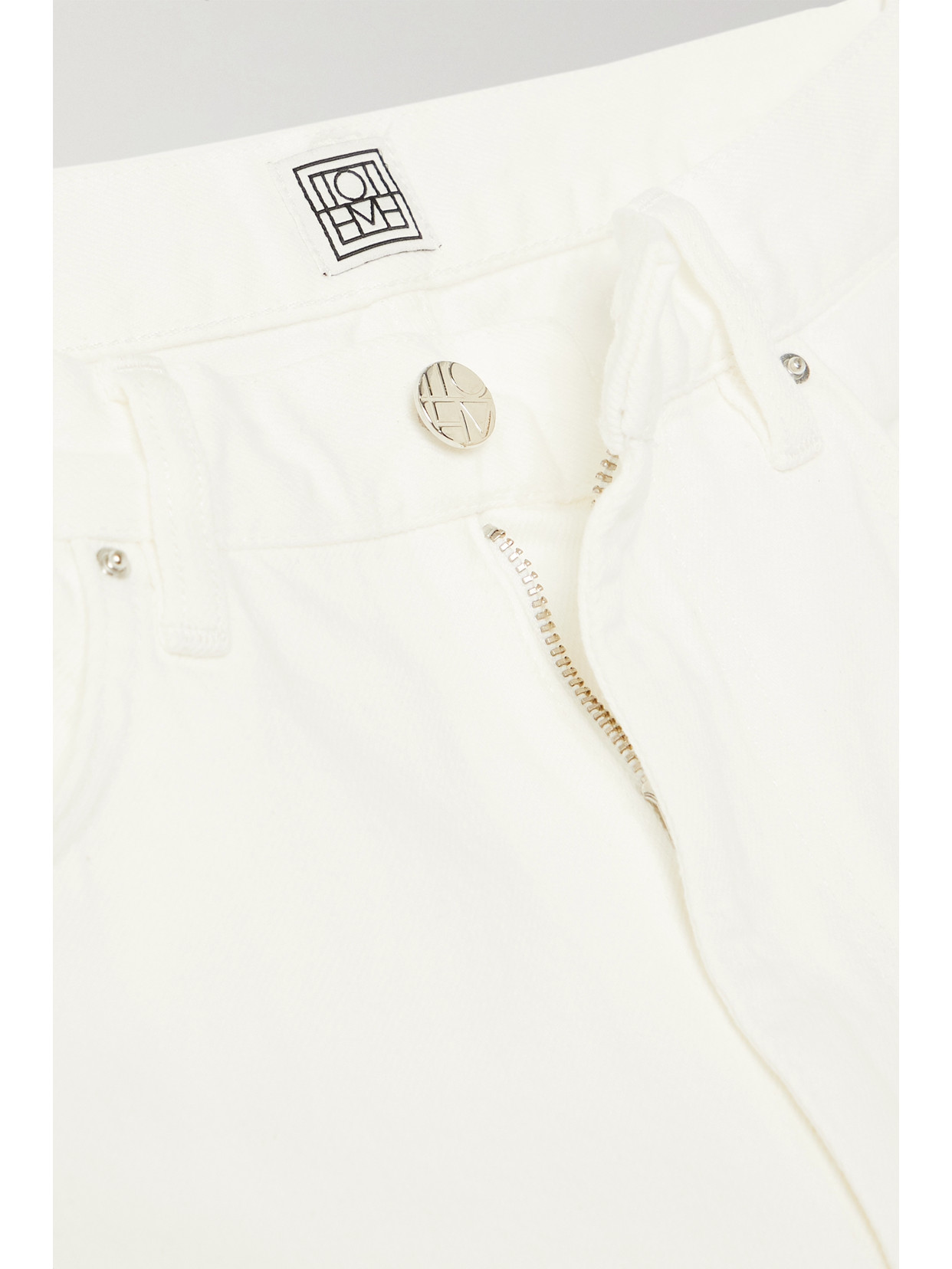 + Net Sustain Twisted Seam High-Rise Straight-Leg Organic Jeans