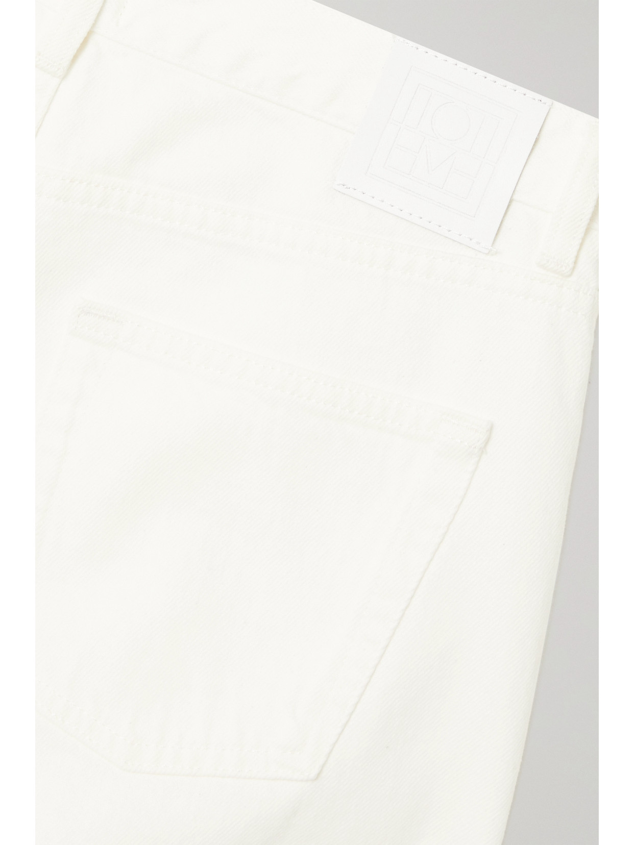 + Net Sustain Twisted Seam High-Rise Straight-Leg Organic Jeans