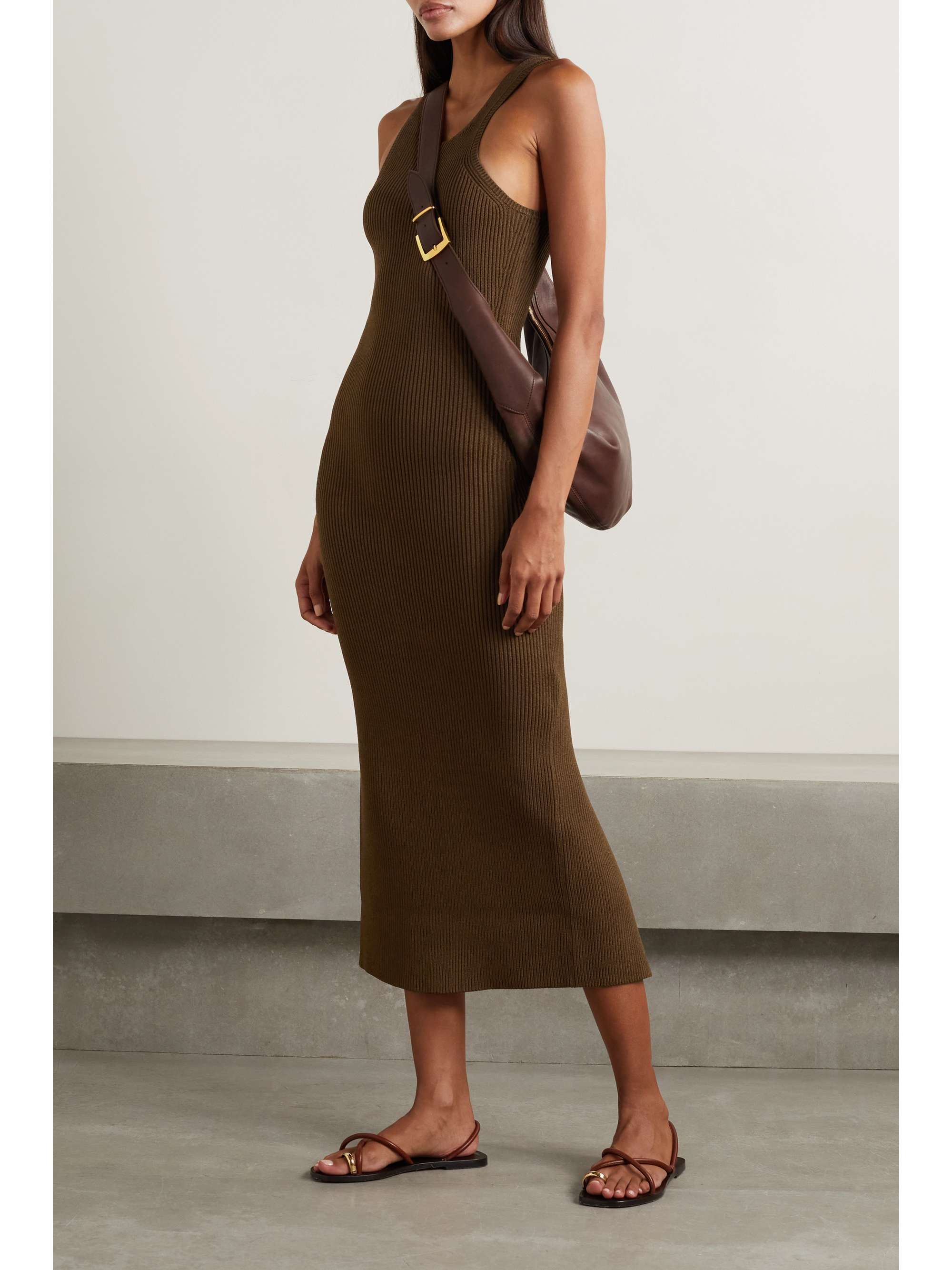 TOTEME Ribbed-knit midi dress