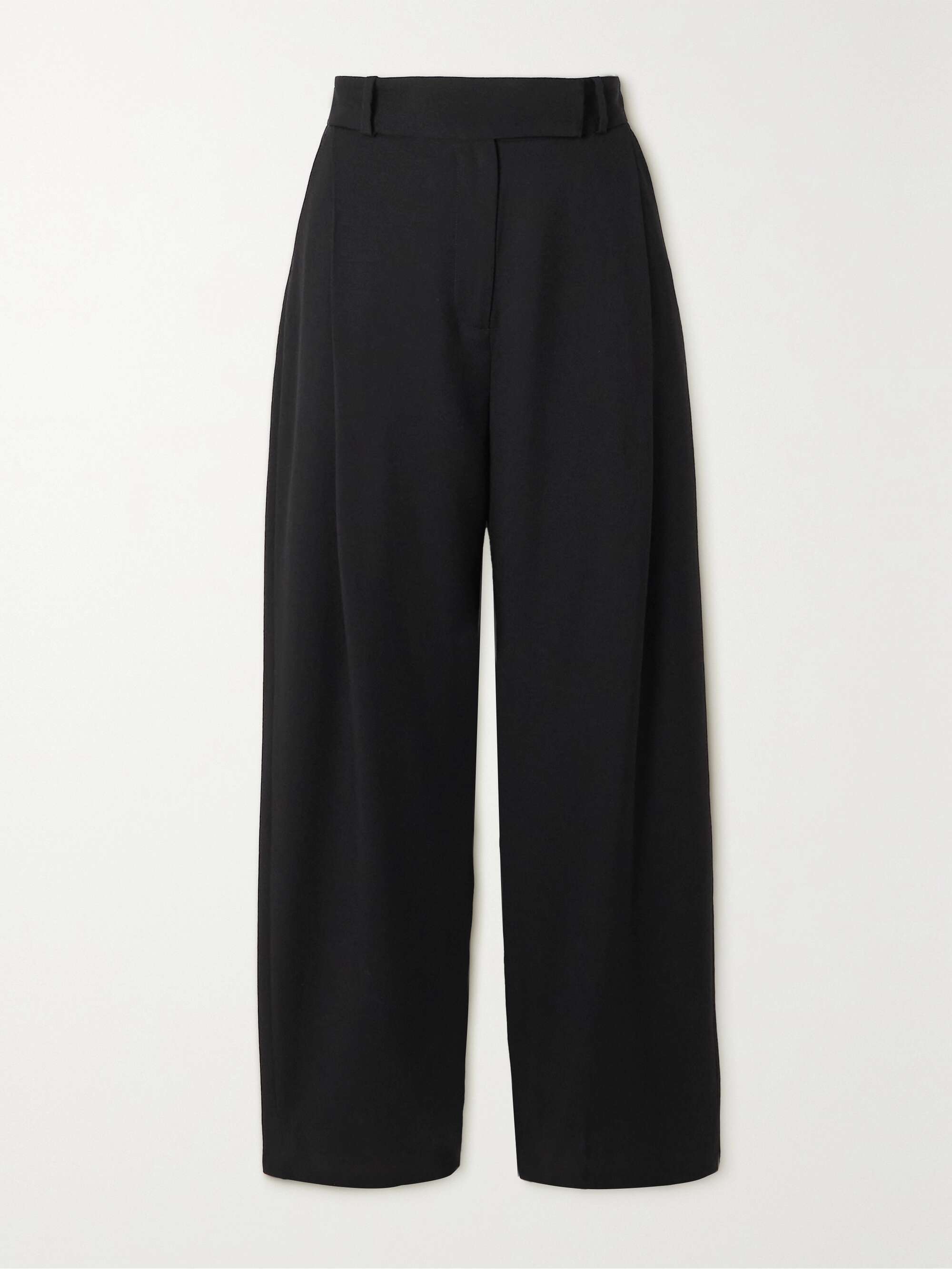 Crepe straight leg best sale pants