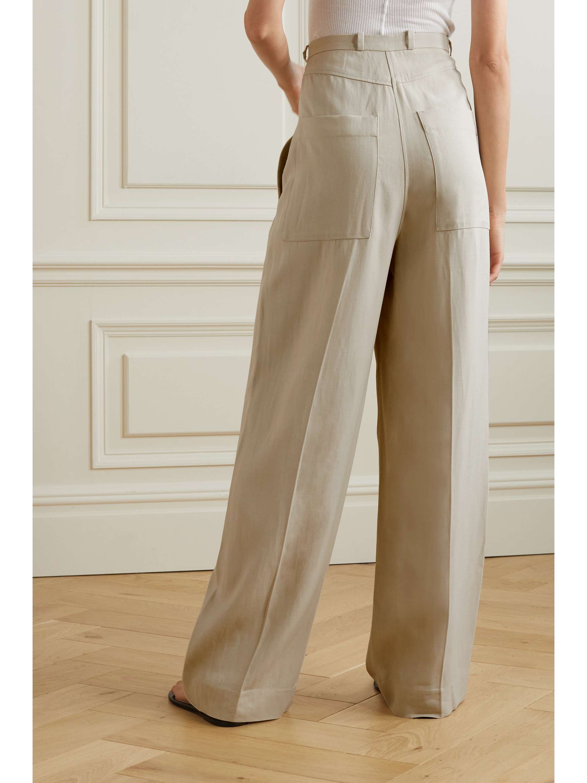 TOTEME Woven wide-leg pants