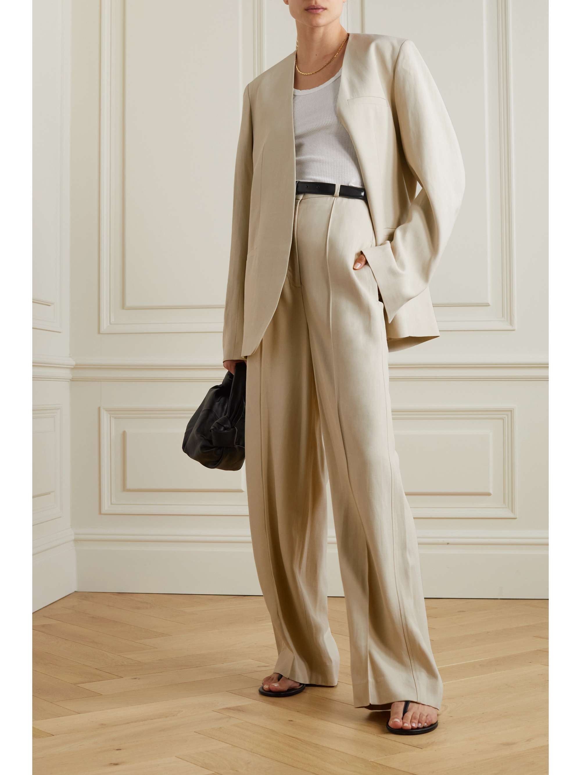 TOTEME Woven wide-leg pants