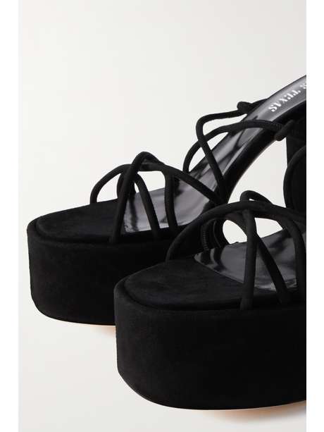 PARIS TEXAS Malena 130 suede platform sandals | NET-A-PORTER