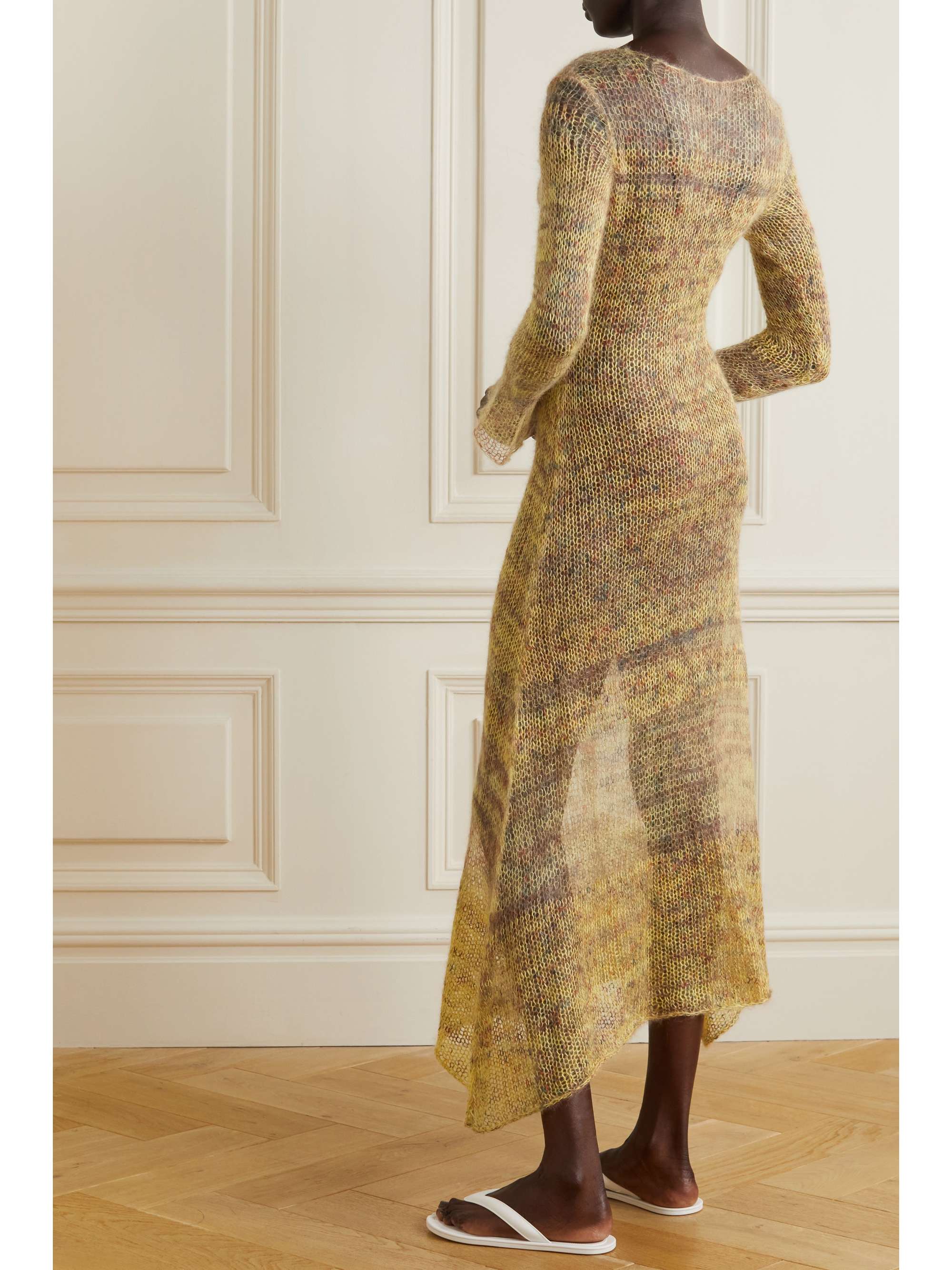 LUKHANYO MDINGI Maxikleid aus einer Mohair-Seidenmischung