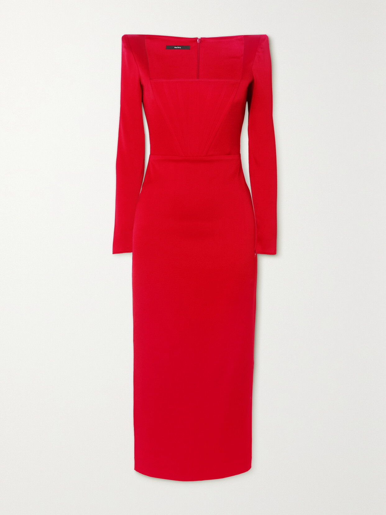 Alex Perry - Dellen Satin-crepe Midi Dress - Red