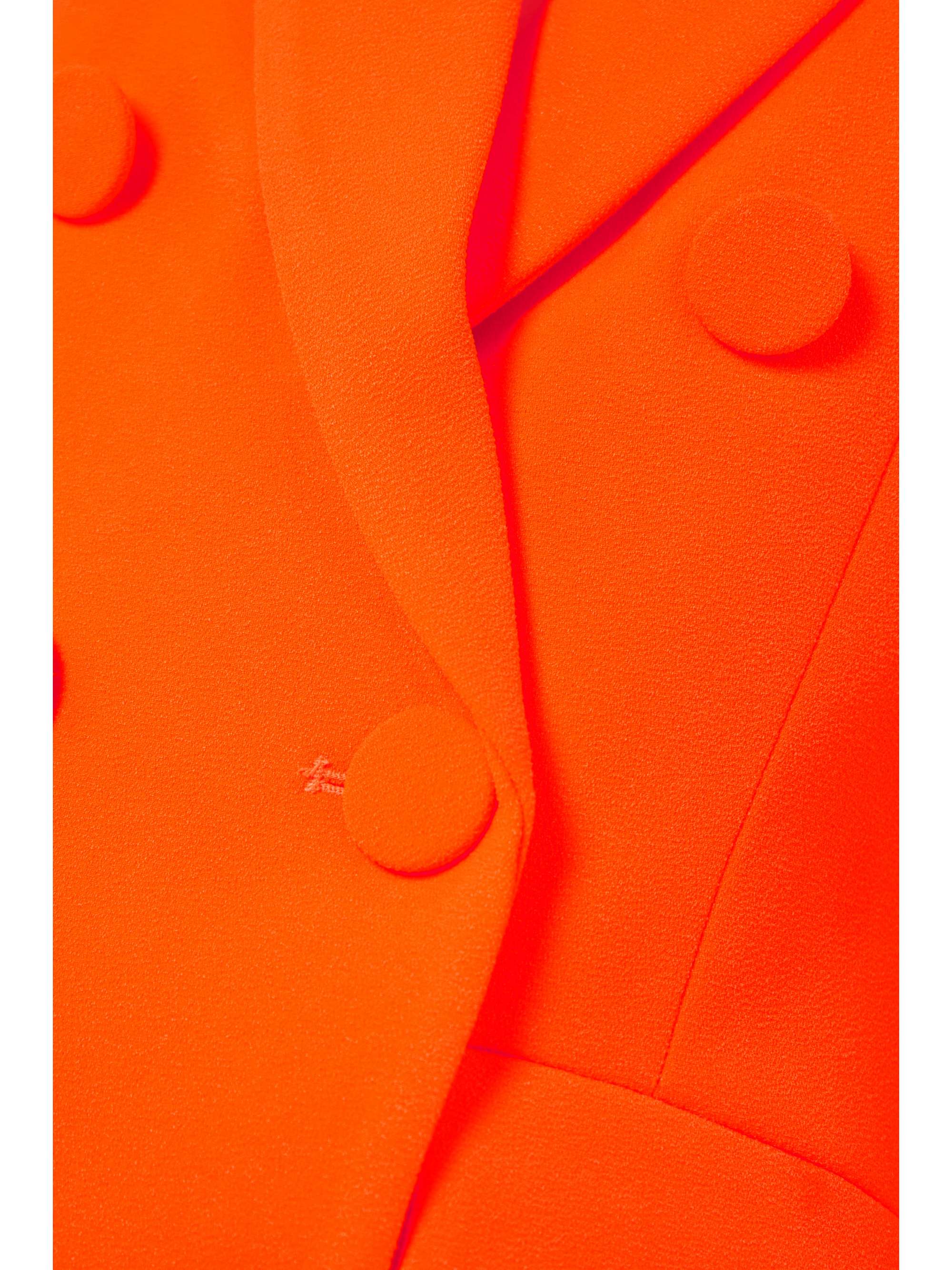 ALEX PERRY Landon neon double-breasted stretch-crepe blazer