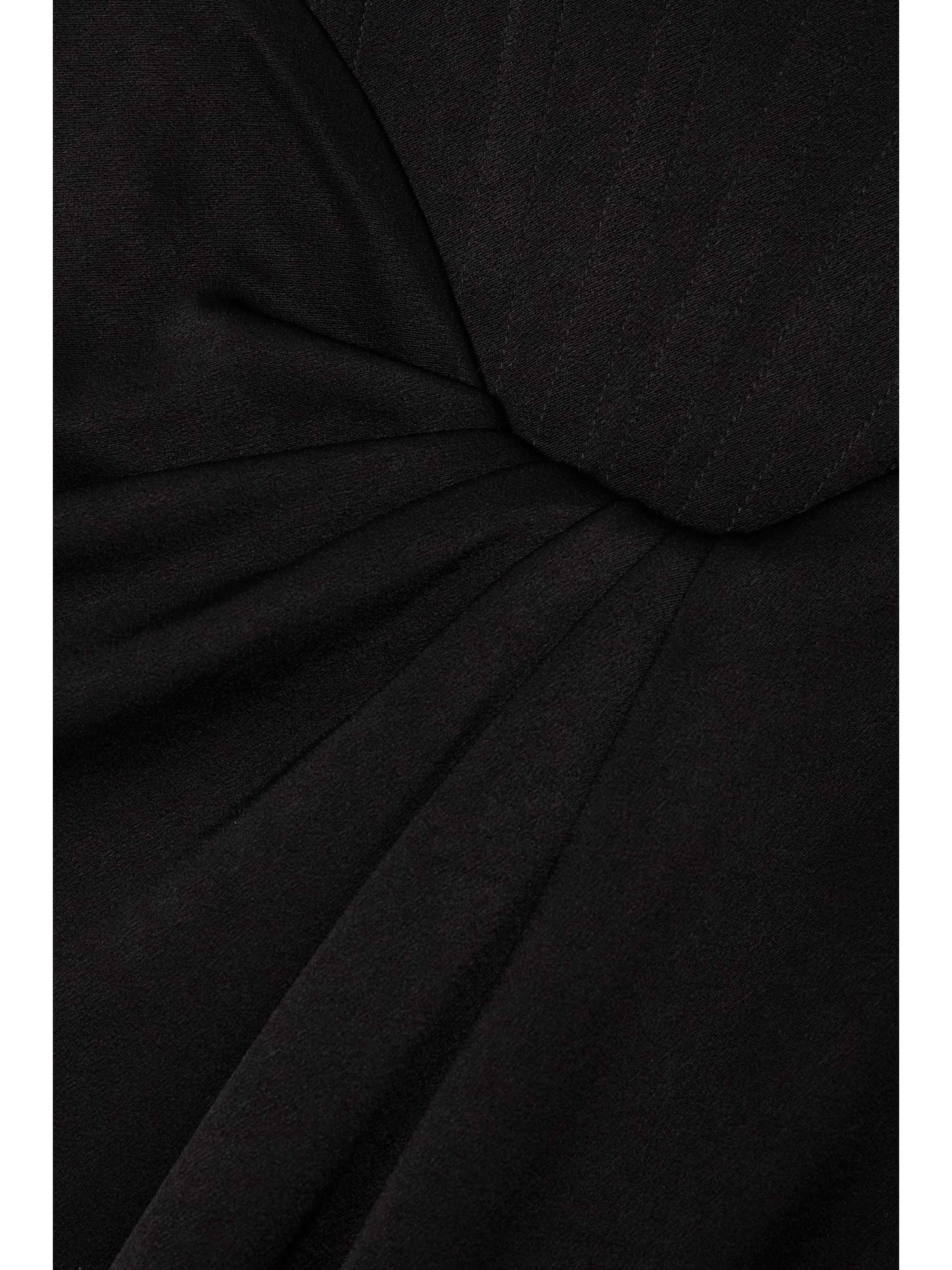 Black Ledger strapless draped satin-crepe gown | ALEX PERRY | NET-A-PORTER
