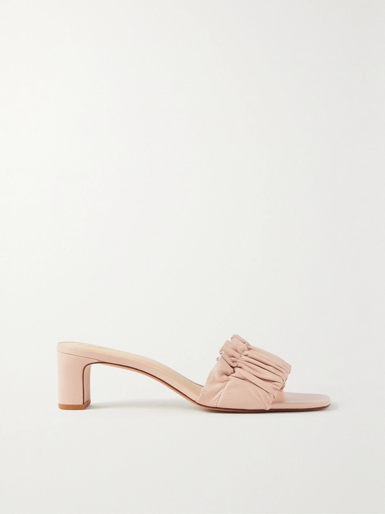 Reformation Shereen Ruched Leather Mules