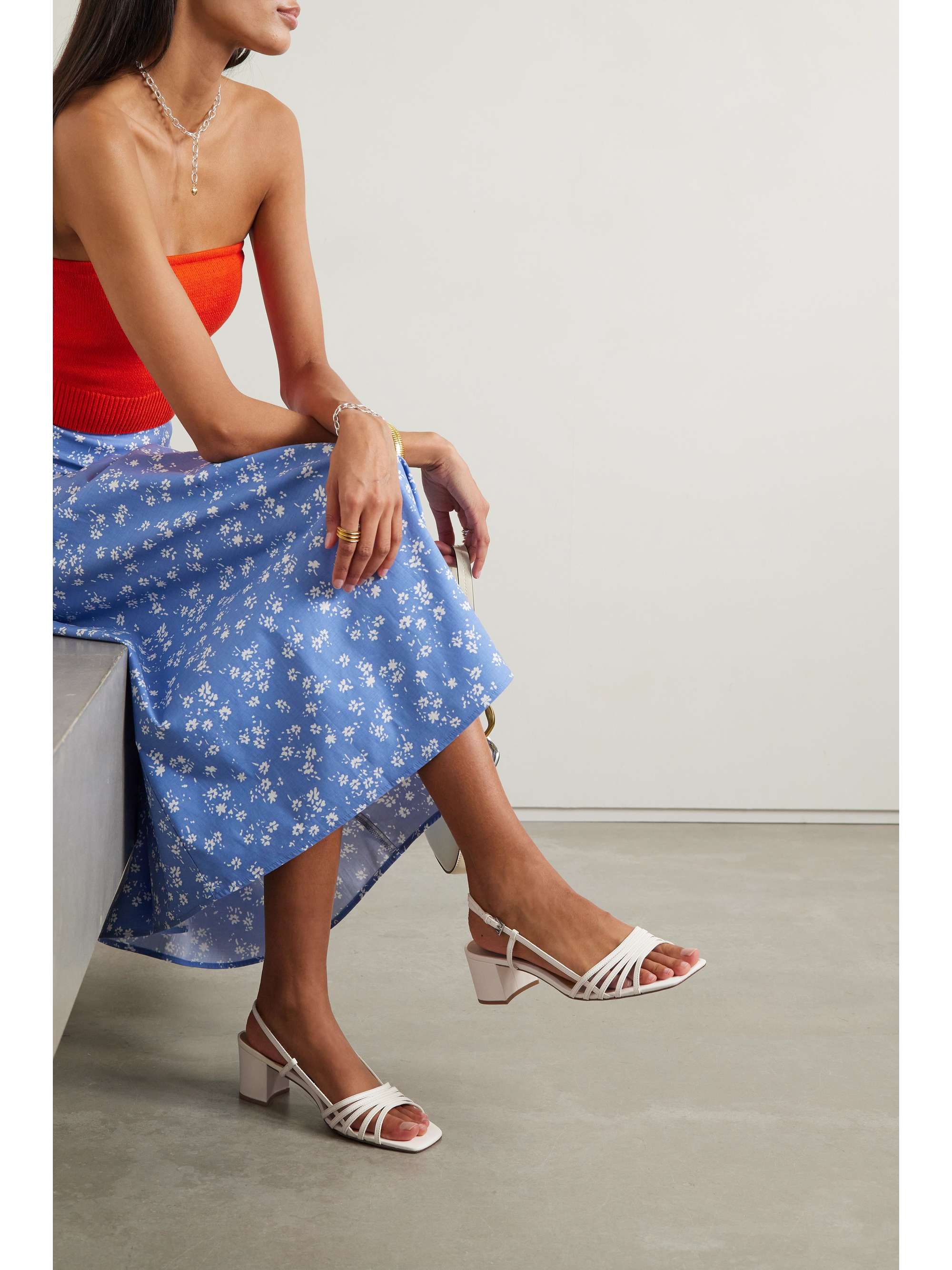 block heel sling back sandals