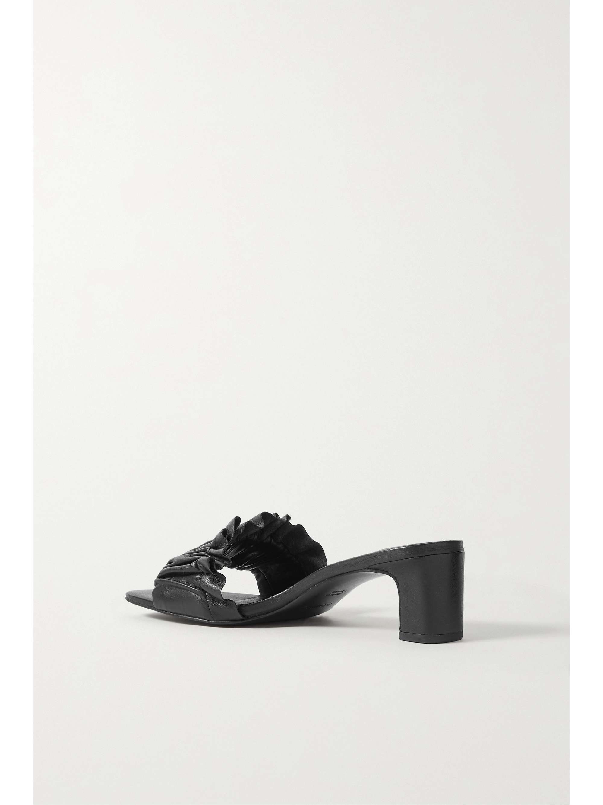 REFORMATION Shereen ruched leather mules