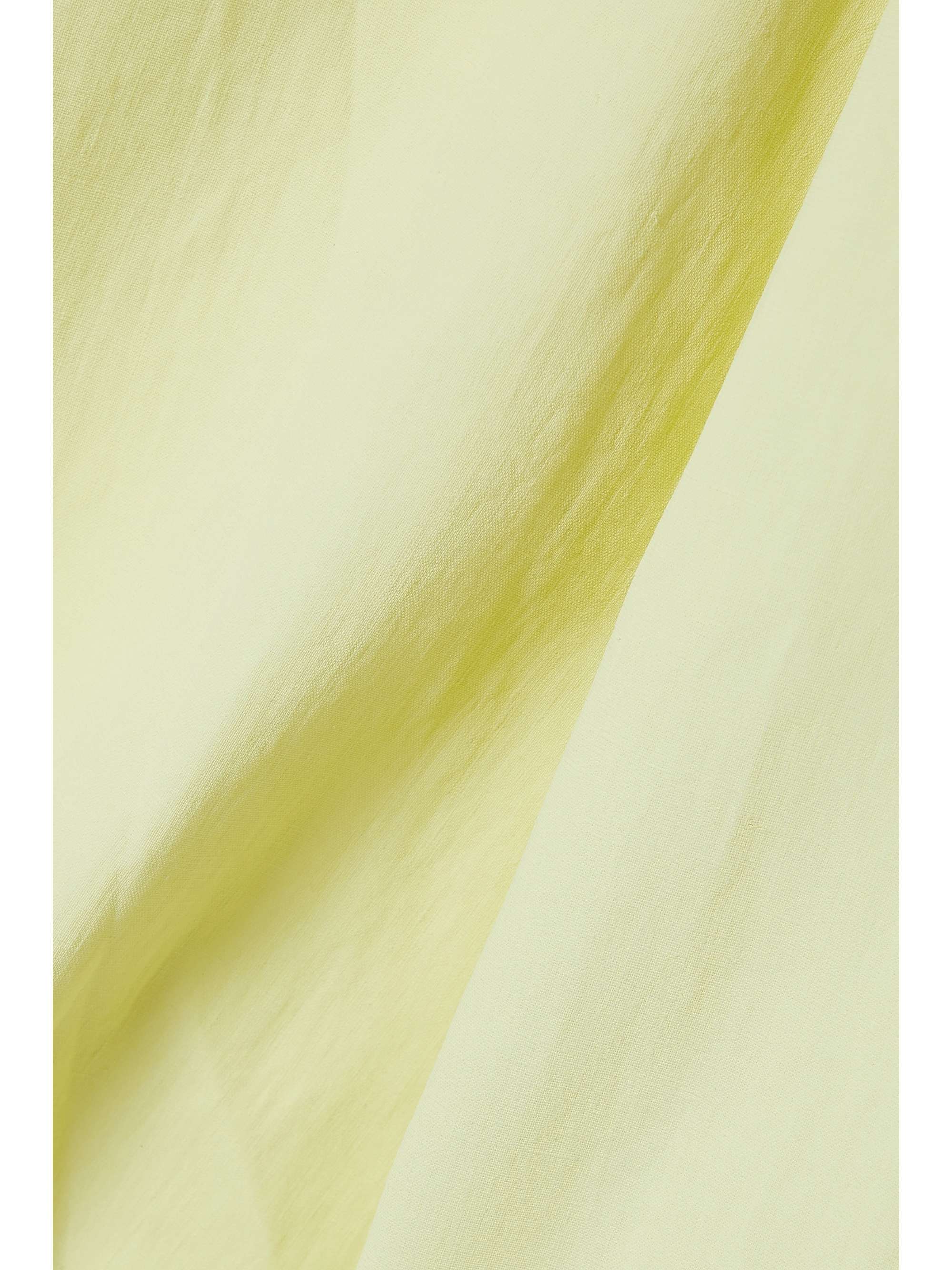 JIL SANDER Coated-linen midi skirt