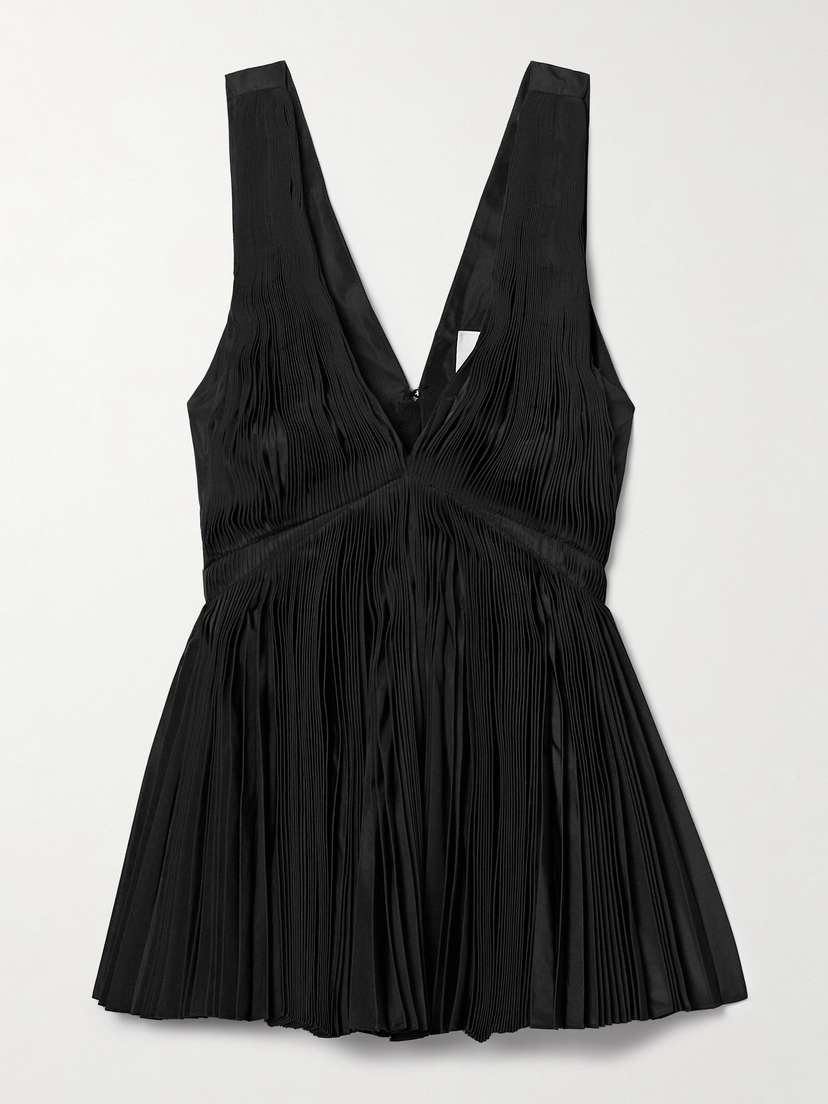 Jil Sander Plissé-taffeta Top