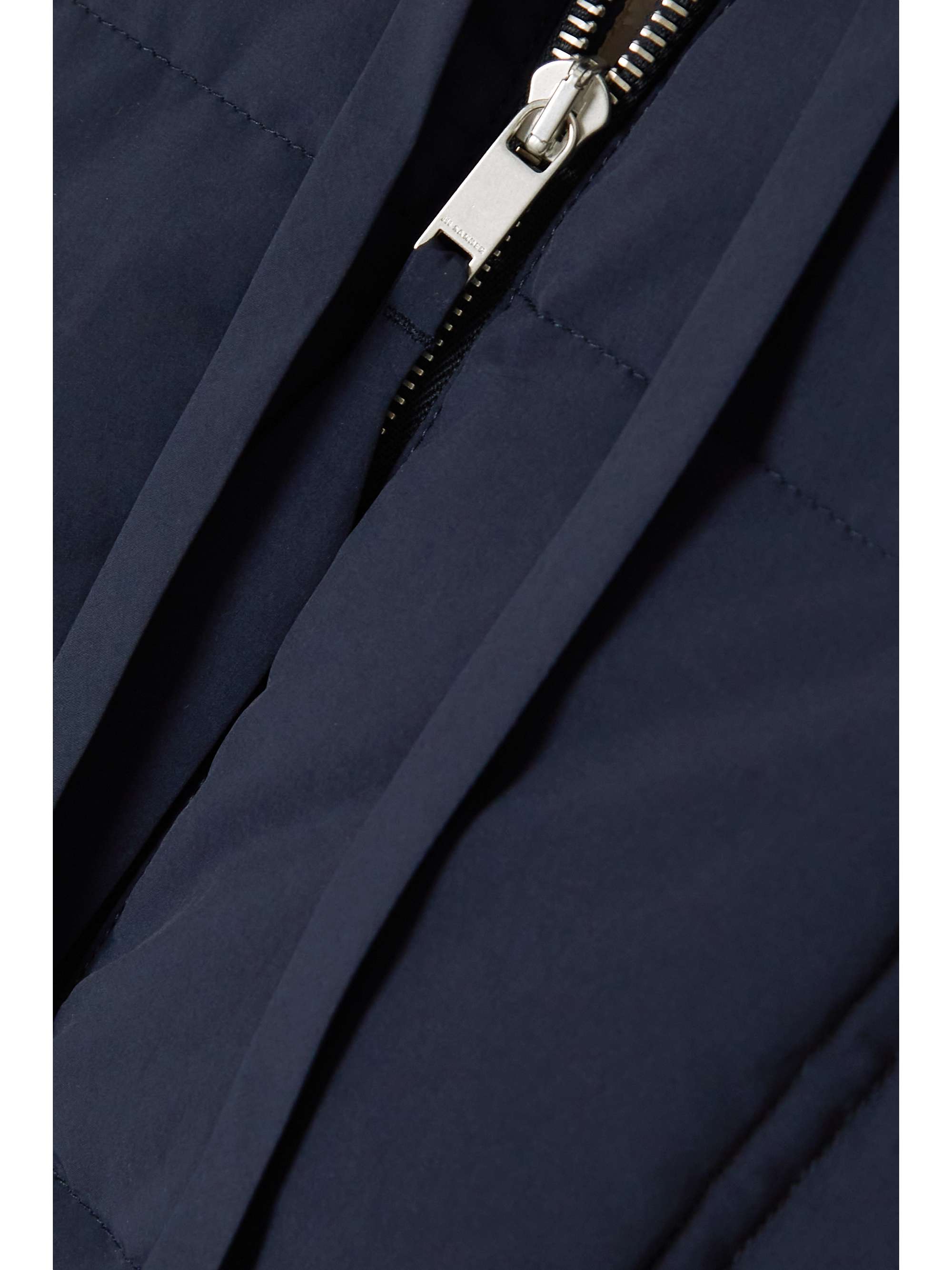 JIL SANDER Cropped quilted shell down jacket