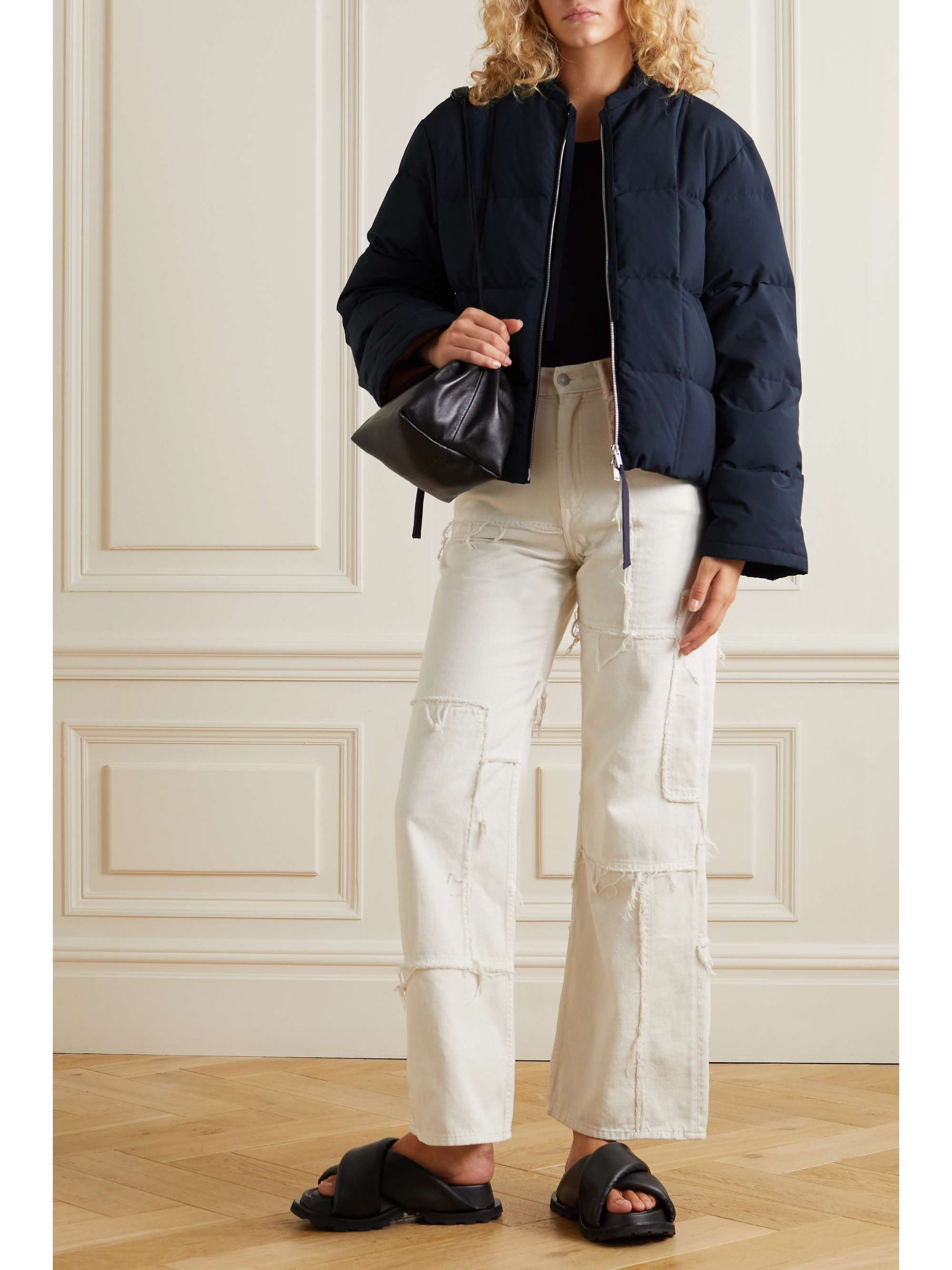 JIL SANDER Cropped quilted shell down jacket | NET-A-PORTER