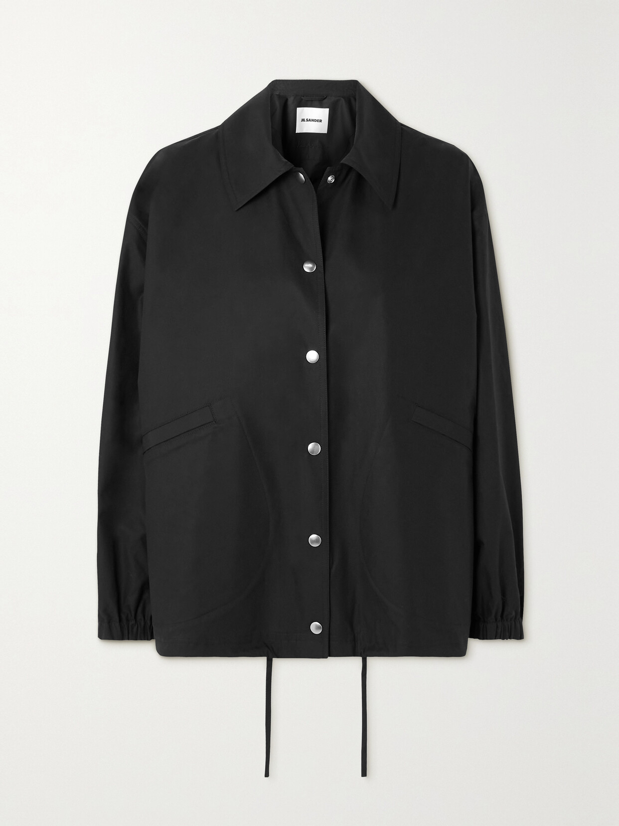 Jil Sander Giubbino In Cotone Nero Donna In Black