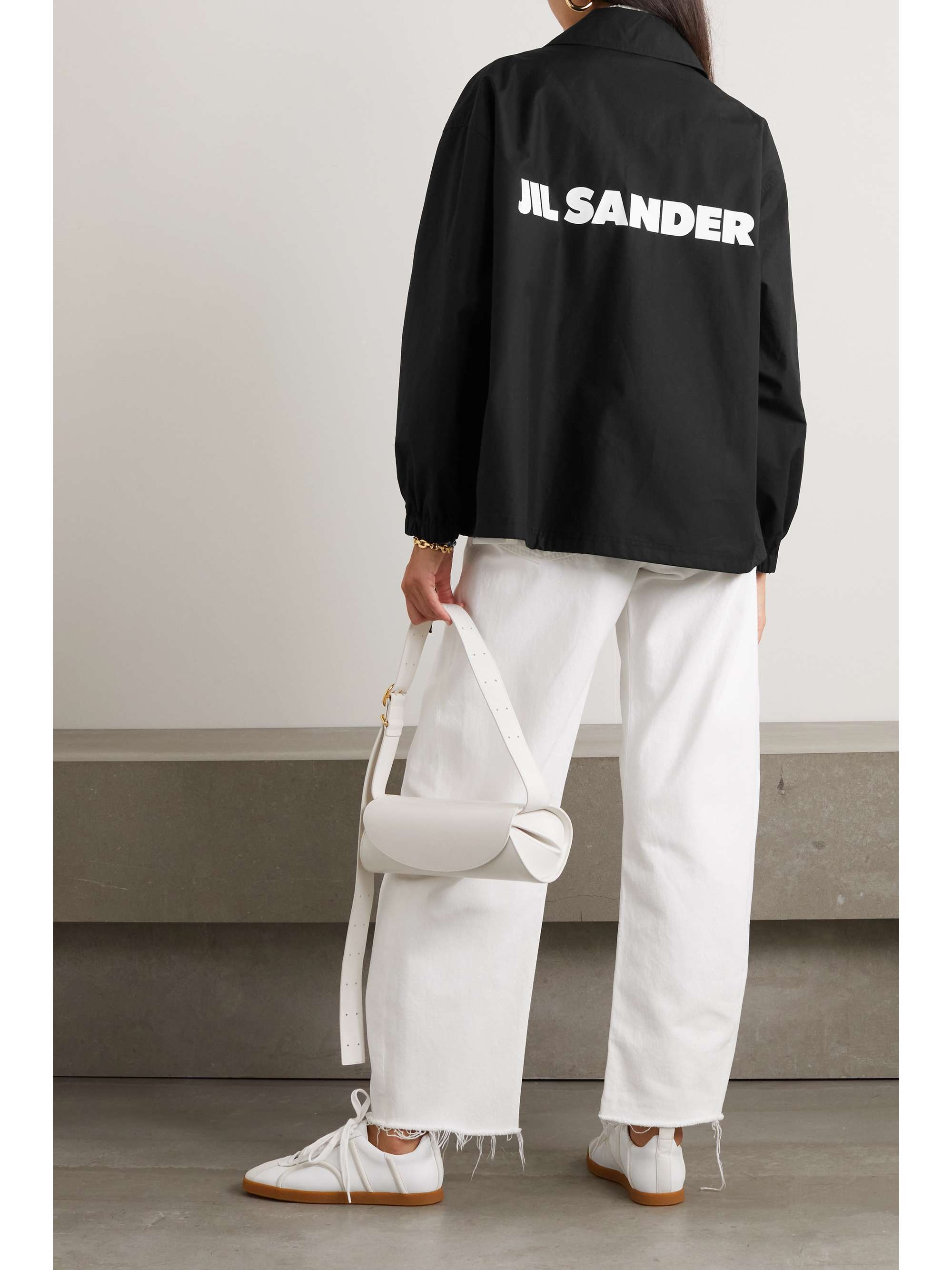 JIL SANDER Printed cotton-poplin jacket