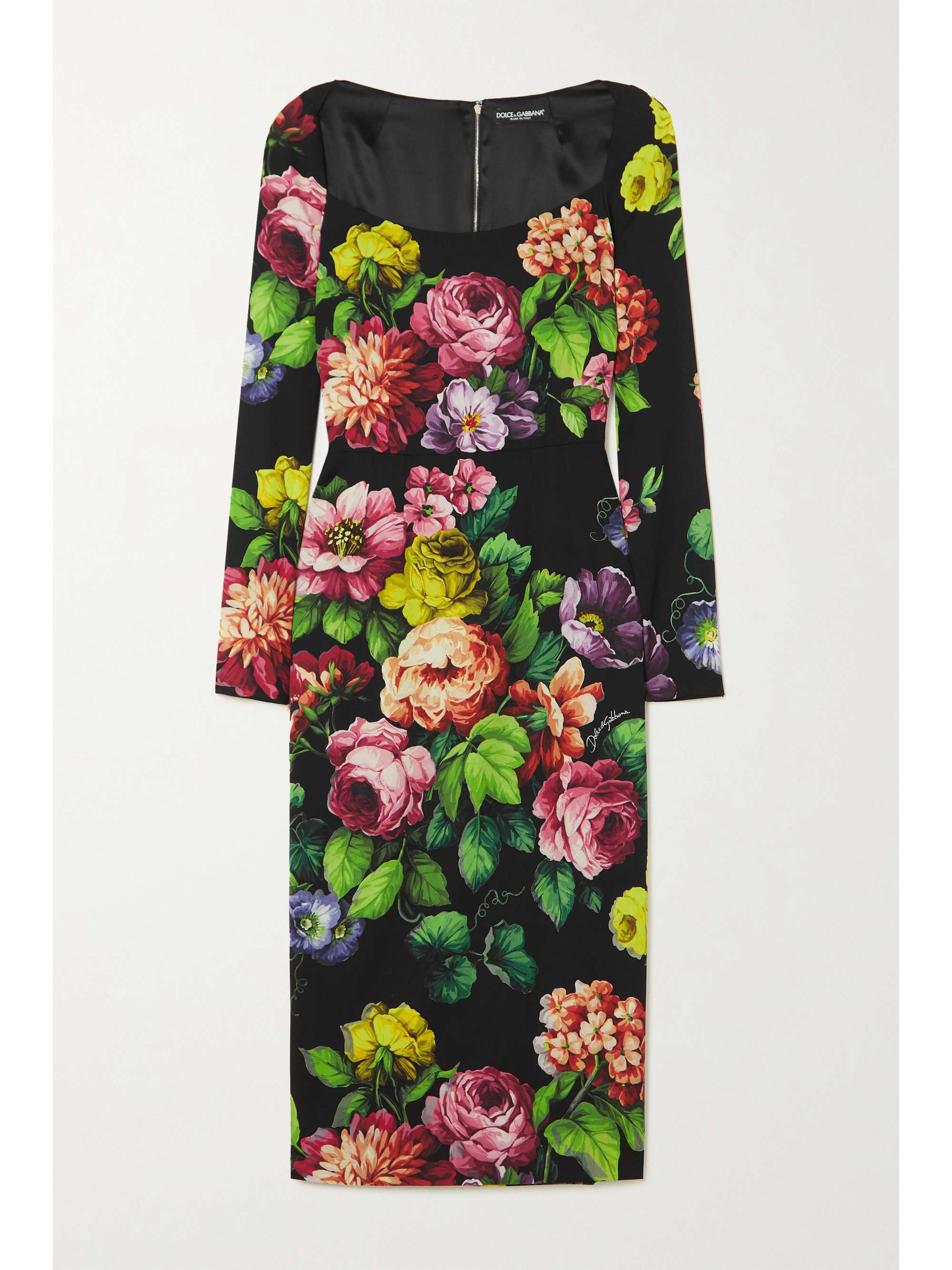 DOLCE & GABBANA Floral-print stretch-silk crepe midi dress | NET-A-PORTER DOLCE & GABBANA Floral-print stretch-silk crepe midi dress | NET-A-PORTER