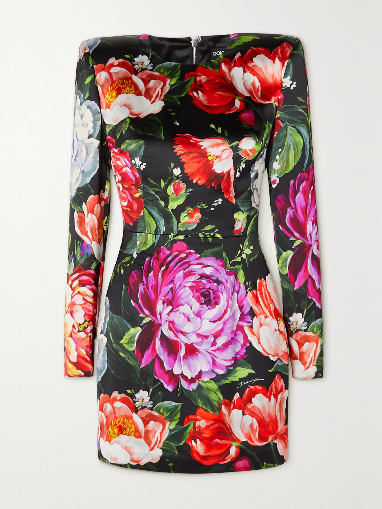 Dolce & Gabbana Gathered Floral-print Stretch-tulle Mini Dress In Black | ModeSens Dolce & Gabbana Gathered Floral-print Stretch-tulle Mini Dress In Black | ModeSens