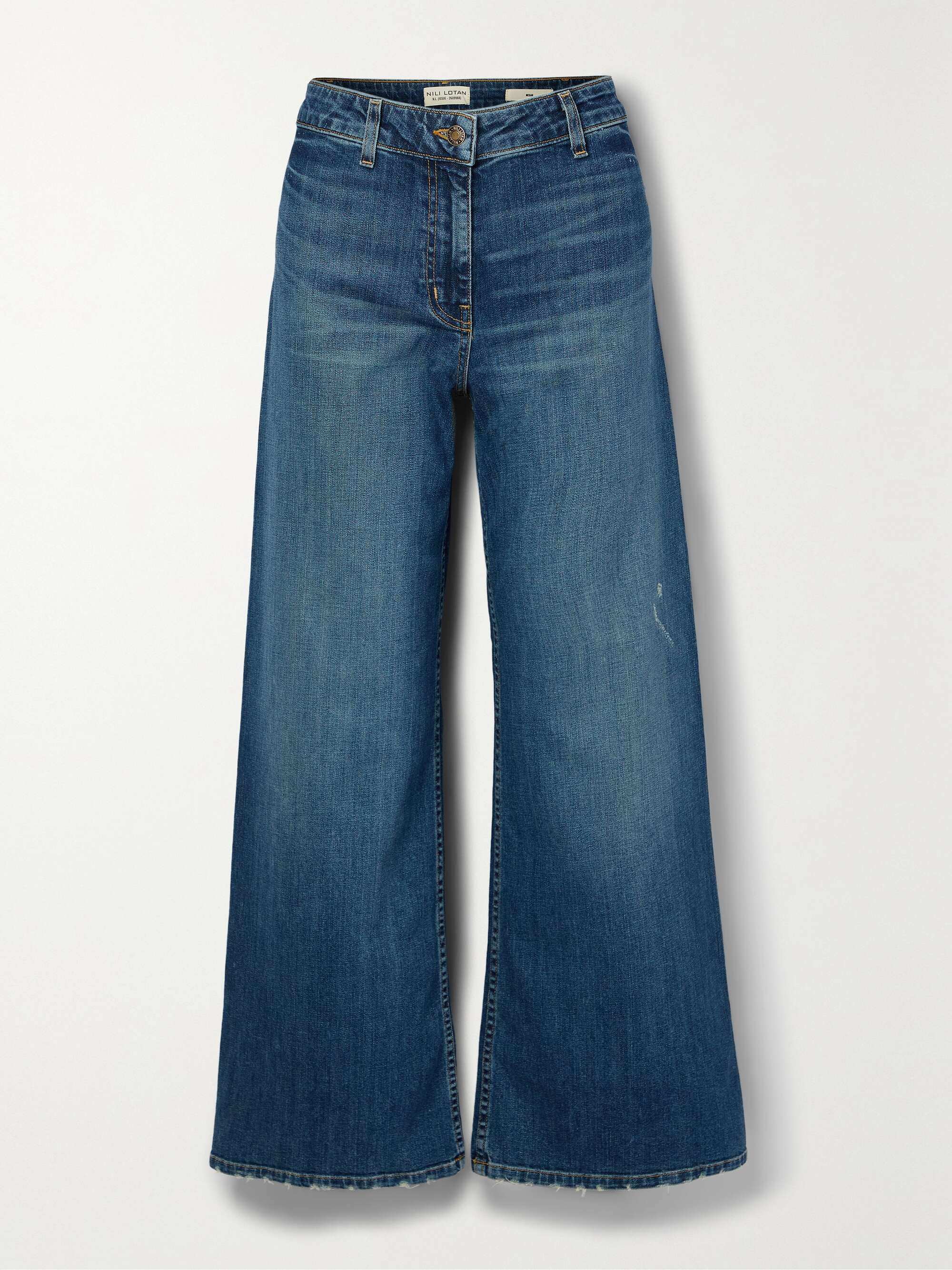 NILI LOTAN Megan high-rise wide-leg jeans | NET-A-PORTER