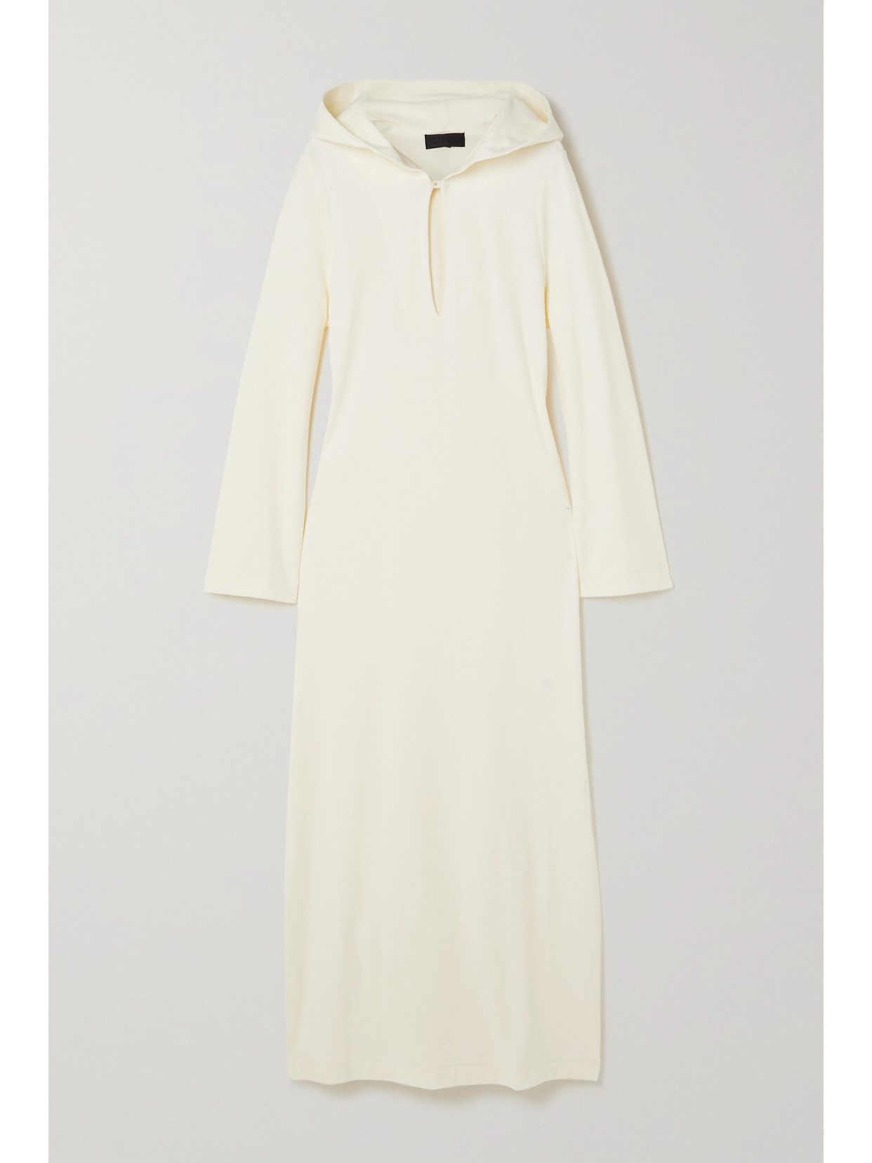 Agnes Hooded Cotton-terry Maxi Dress