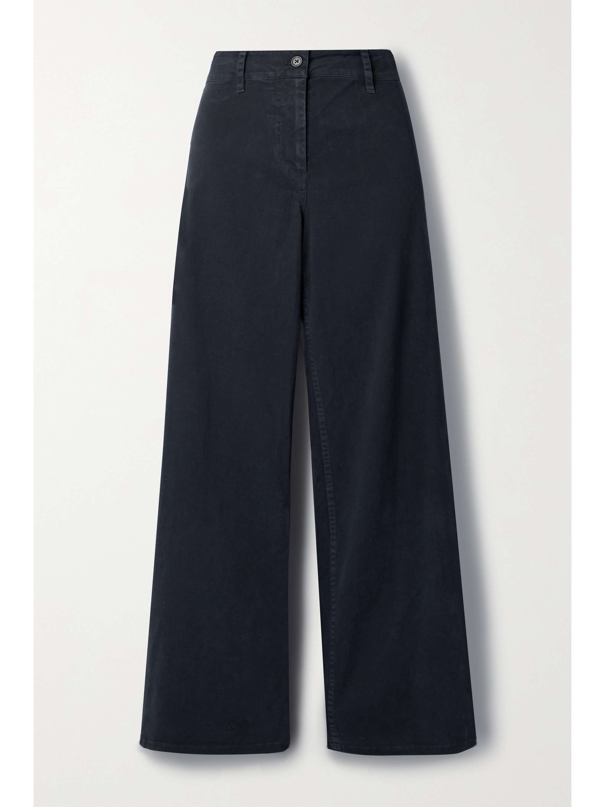 NILI LOTAN Megan cotton-blend twill wide-leg pants