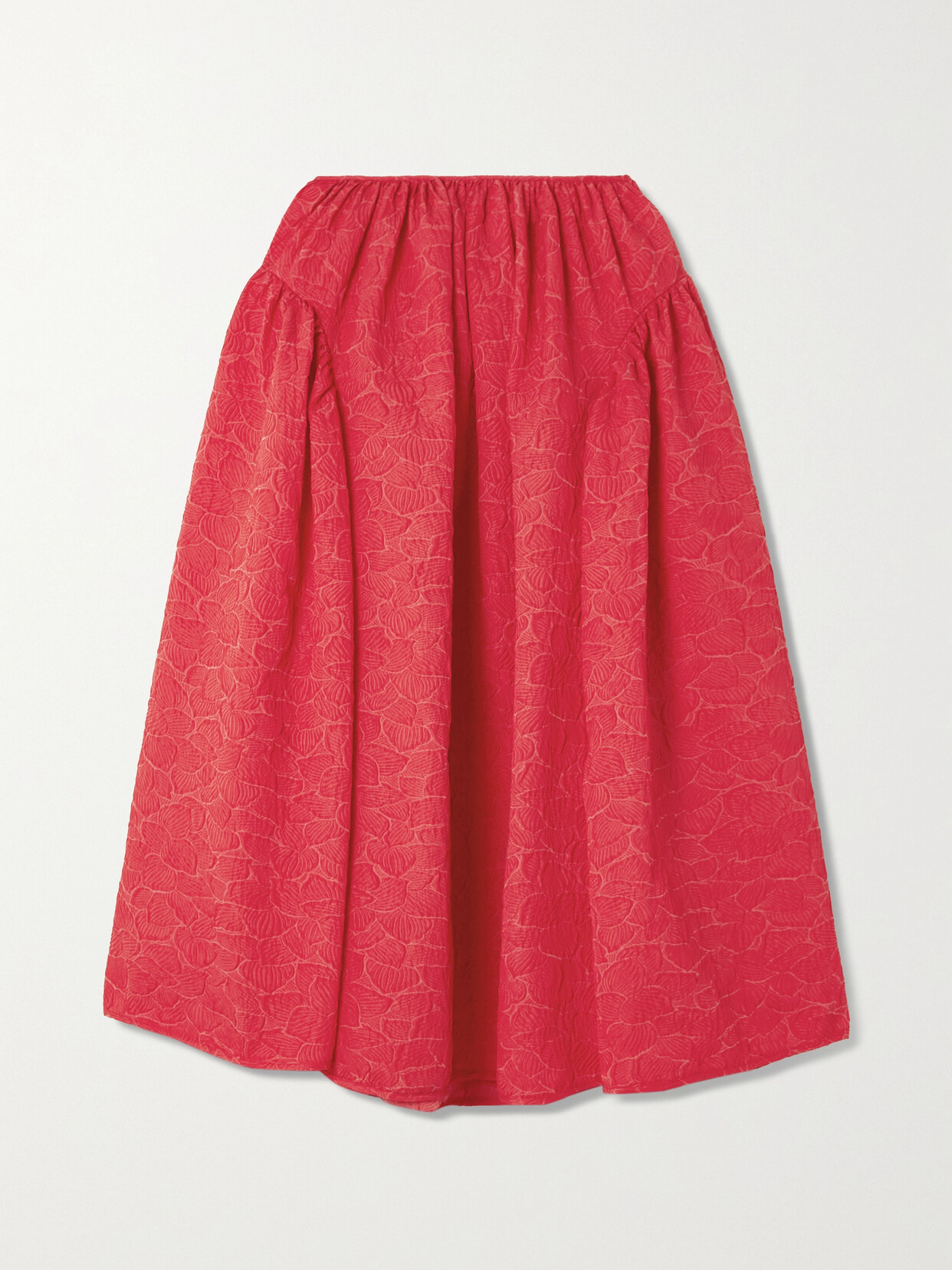 スカート cecilie bahnsen fatou red midi skirt uk8 CECILIE BAHNSEN - Cecilie Bahnsen / セシリーバンセン | FATOU