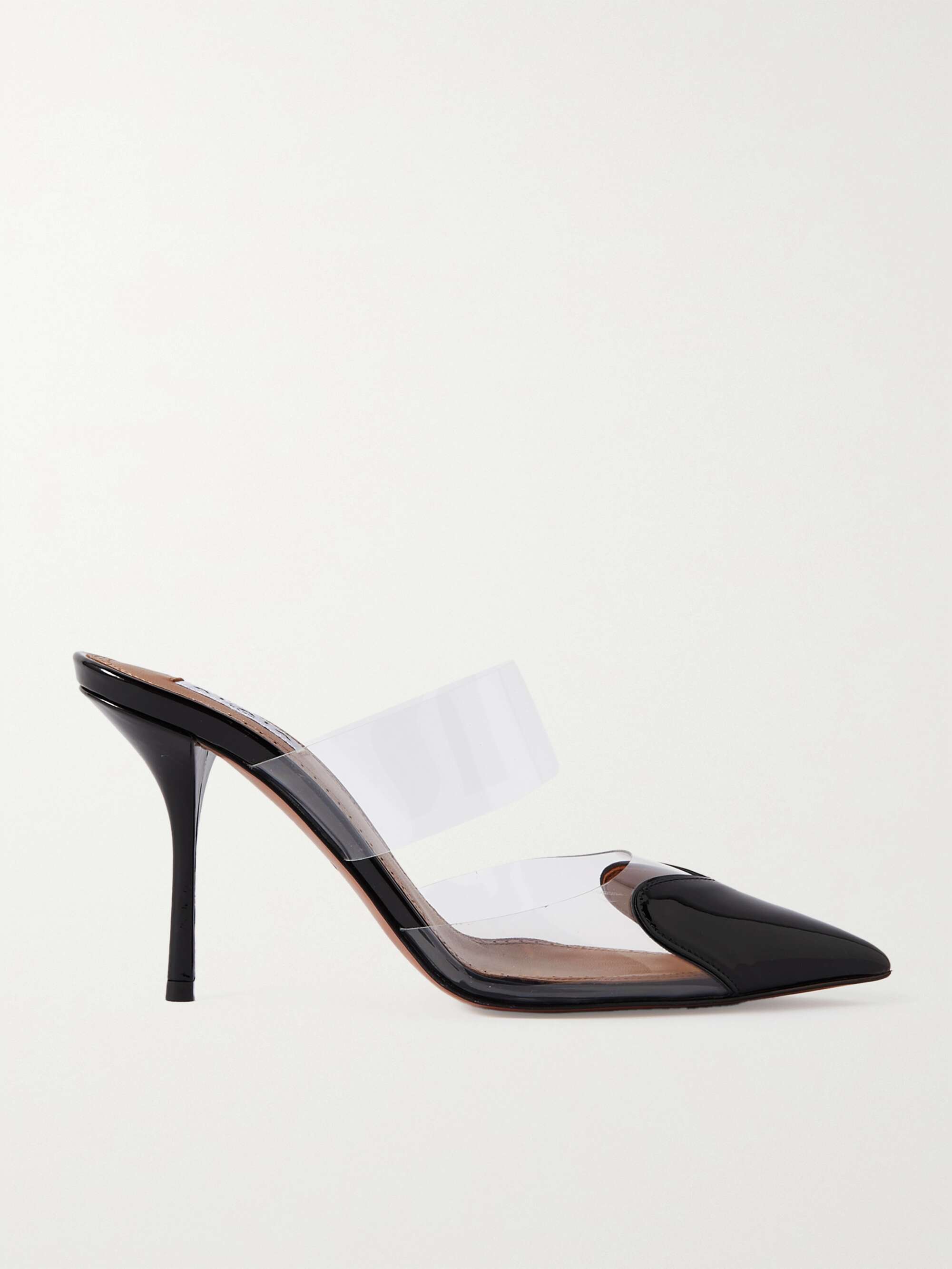 Le Cœur 90 PU and patent-leather mules | ALAÏA | 네타포르테