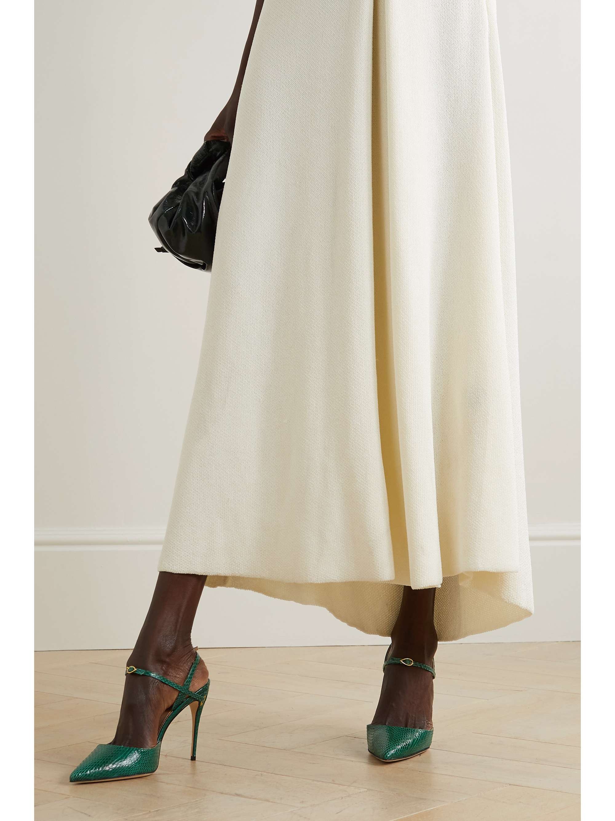 JENNIFER CHAMANDI Vittorio 105 lizard-effect leather slingback pumps