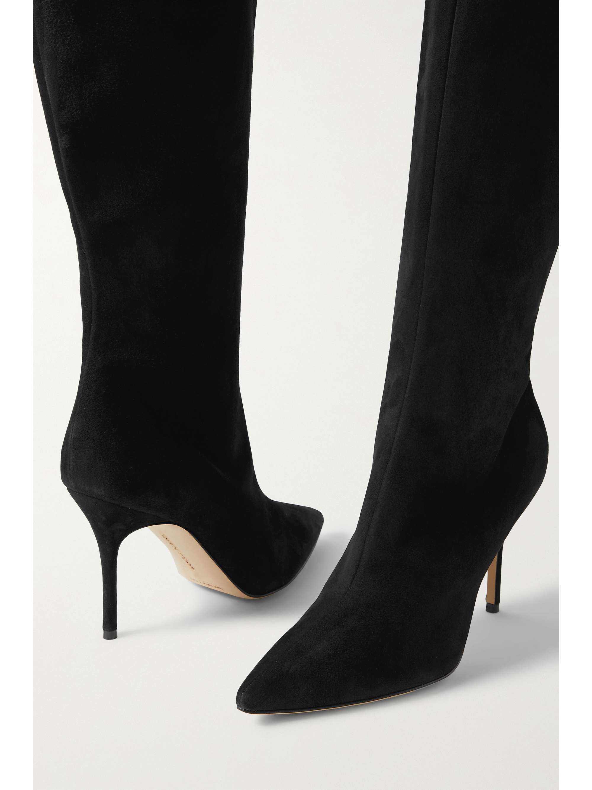 MANOLO BLAHNIK Oculara 90 suede knee boots