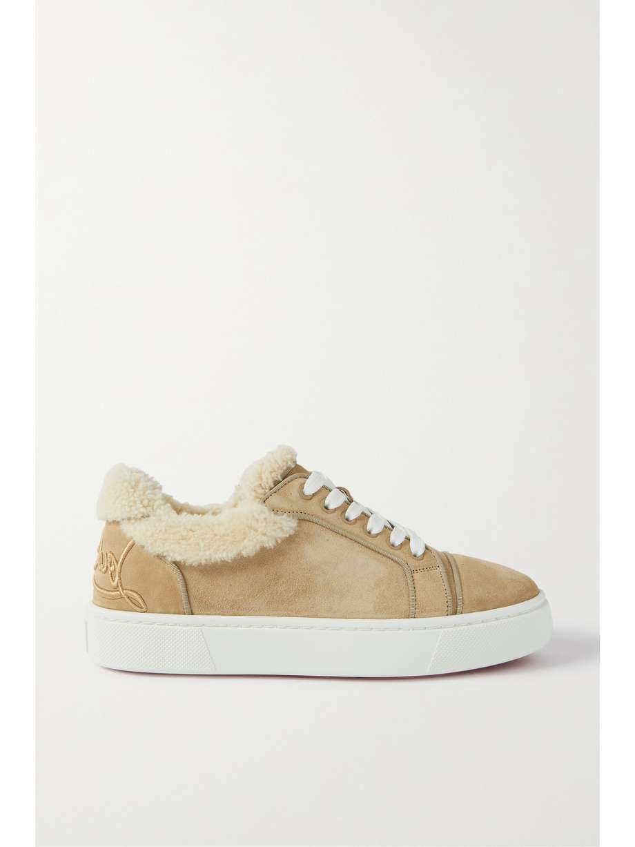 net-a-porter.com | Fun Vierissima shearling-lined suede sneakers