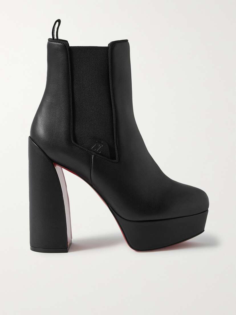 Christian Louboutin Movidastic 130 Leather Platform Ankle Boots