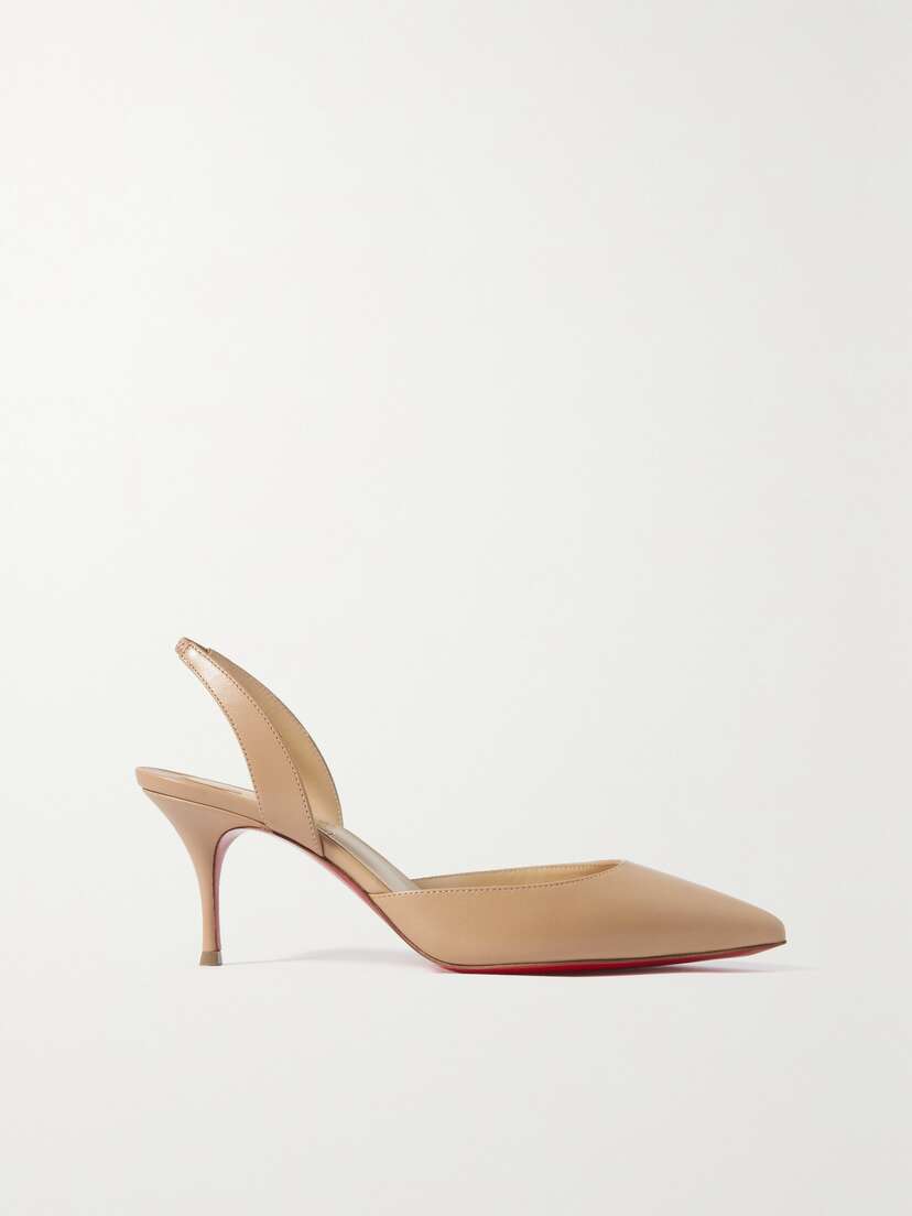 Christian Louboutin So Kate 70 Leather Slingback Pumps