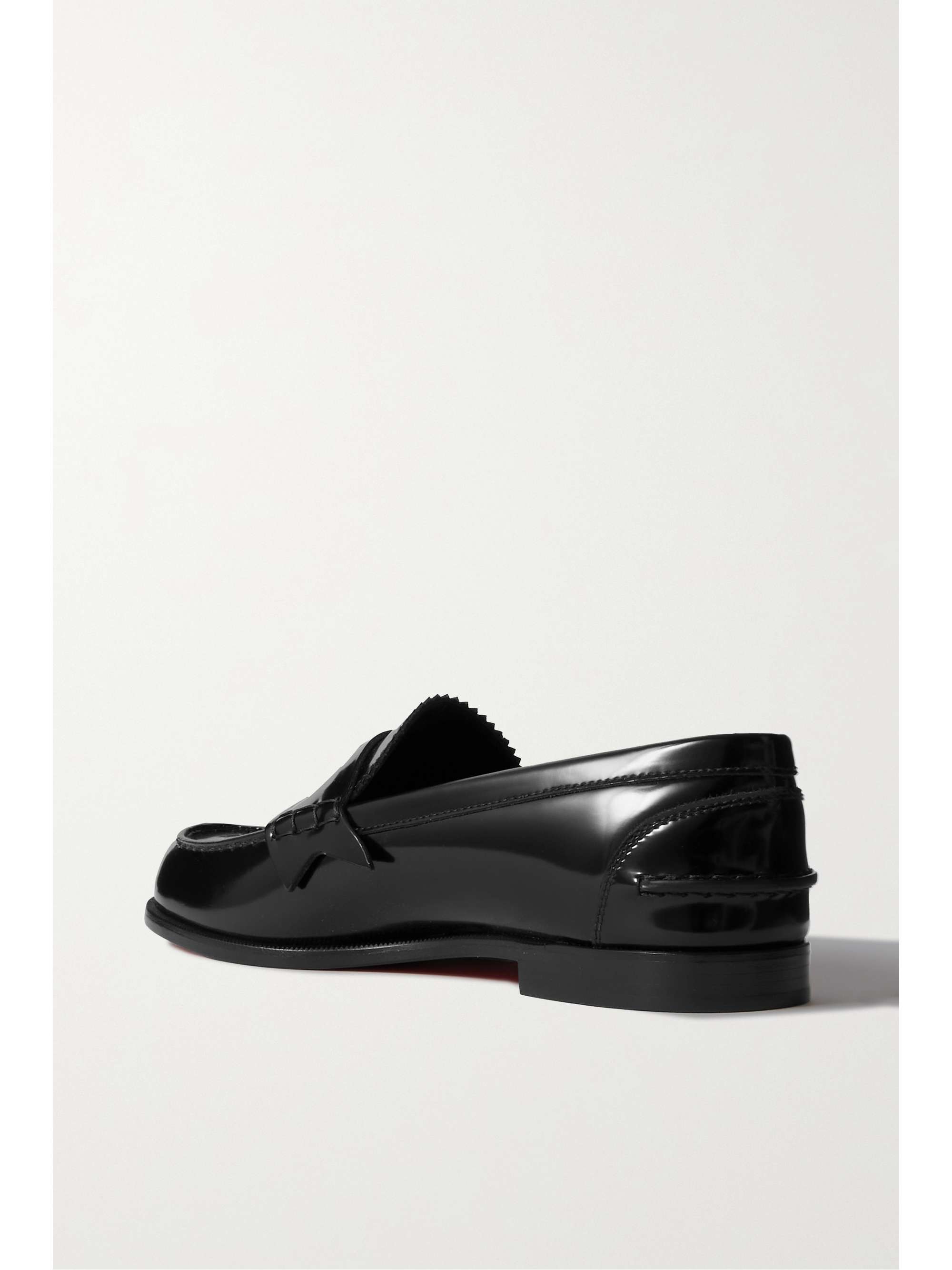CHRISTIAN LOUBOUTIN Penny Donna glossed-leather loafers