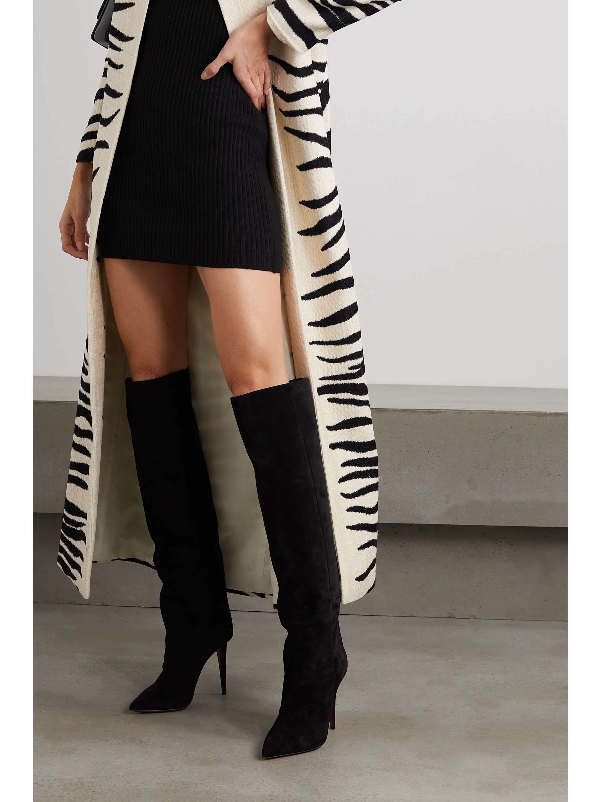 CHRISTIAN LOUBOUTIN Astrilarge Botta 100 knee boots | NET-A-PORTER