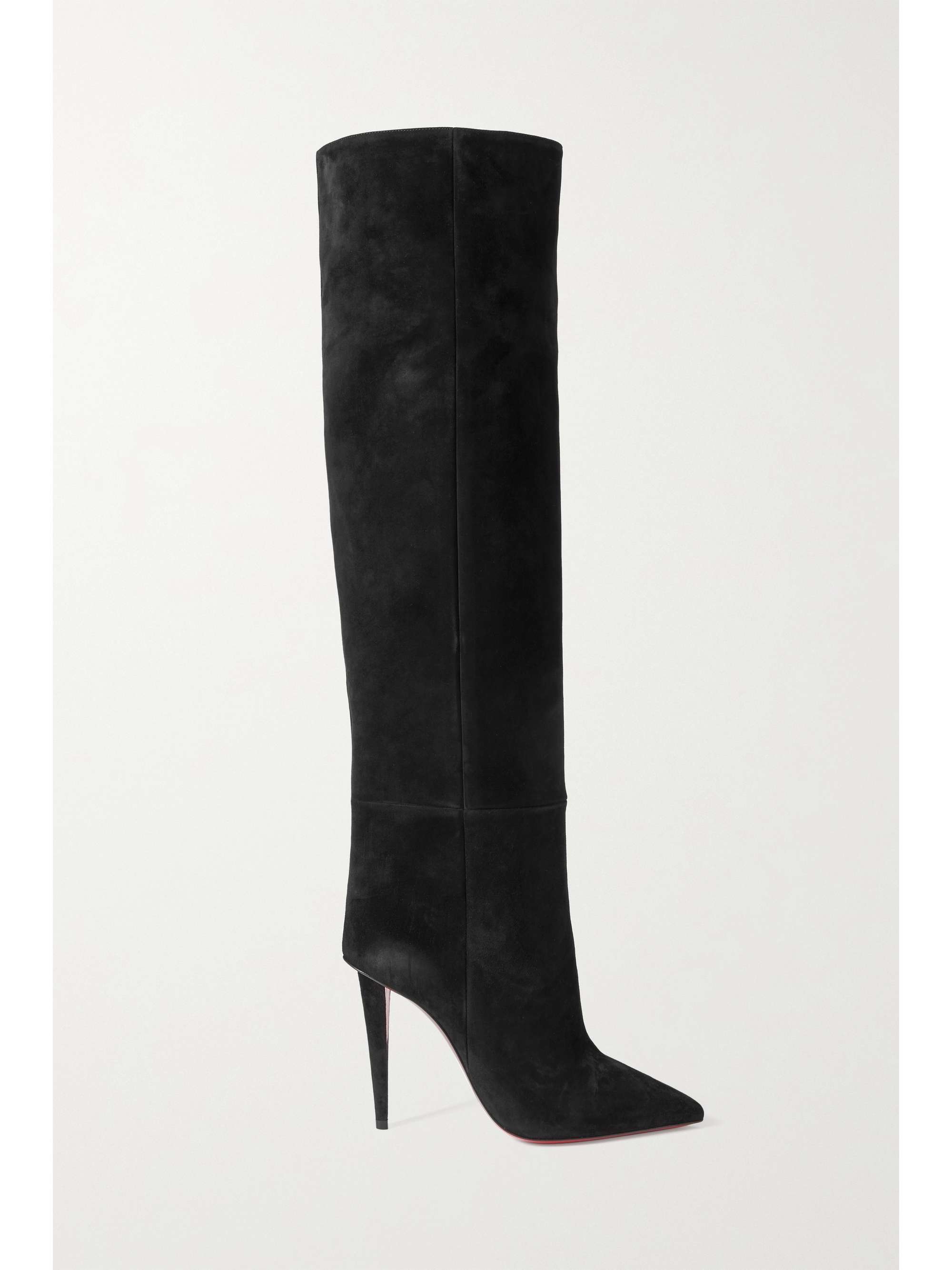 CHRISTIAN LOUBOUTIN Astrilarge Botta 100 suede knee boots | NET-A-PORTER