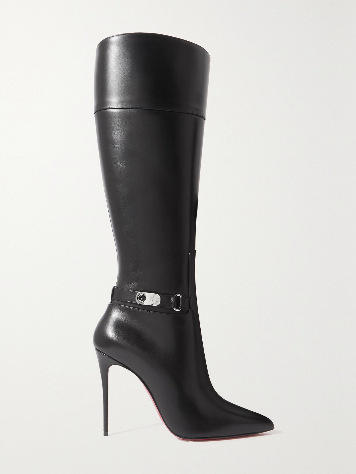Christian Louboutin Lock Kate Botta Leather Knee Boots