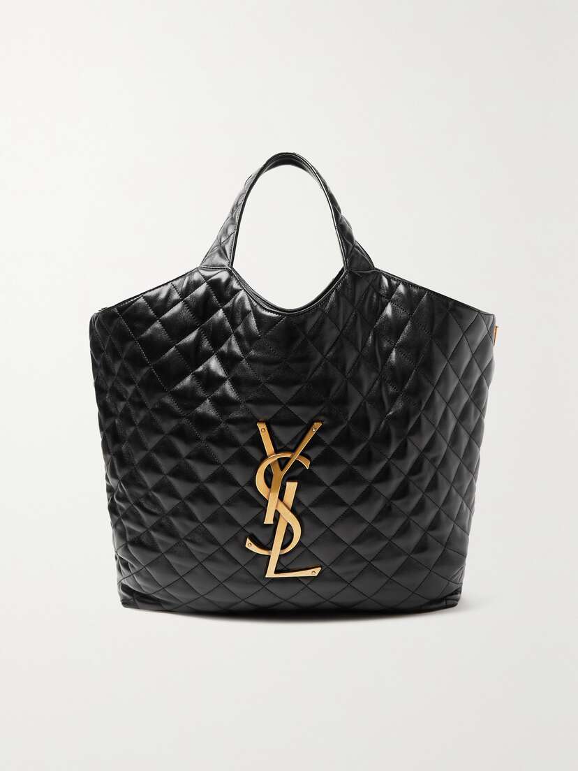 Saint Laurent Icare Maxi Matelassé Leather Tote